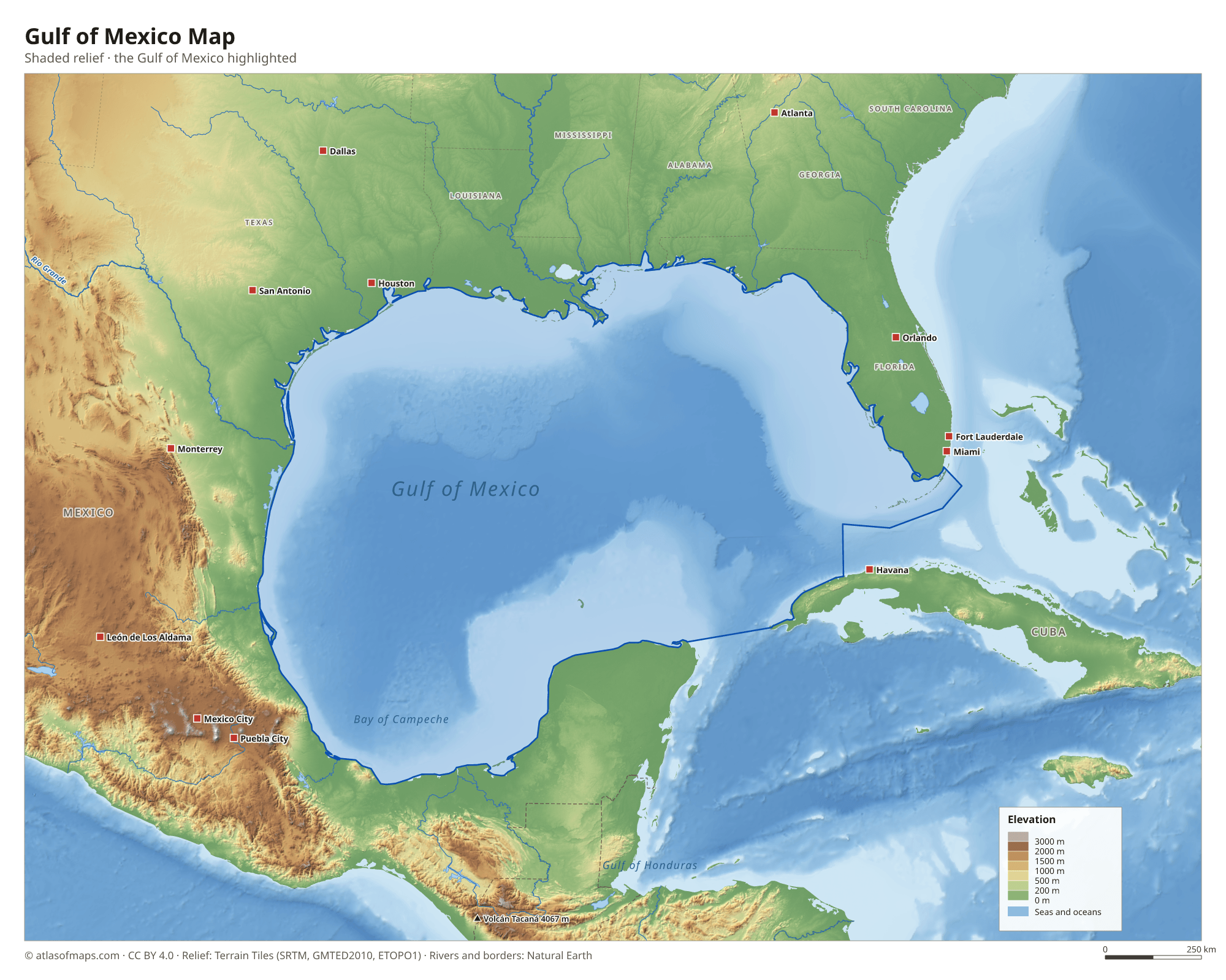 Gulf of Mexico Map