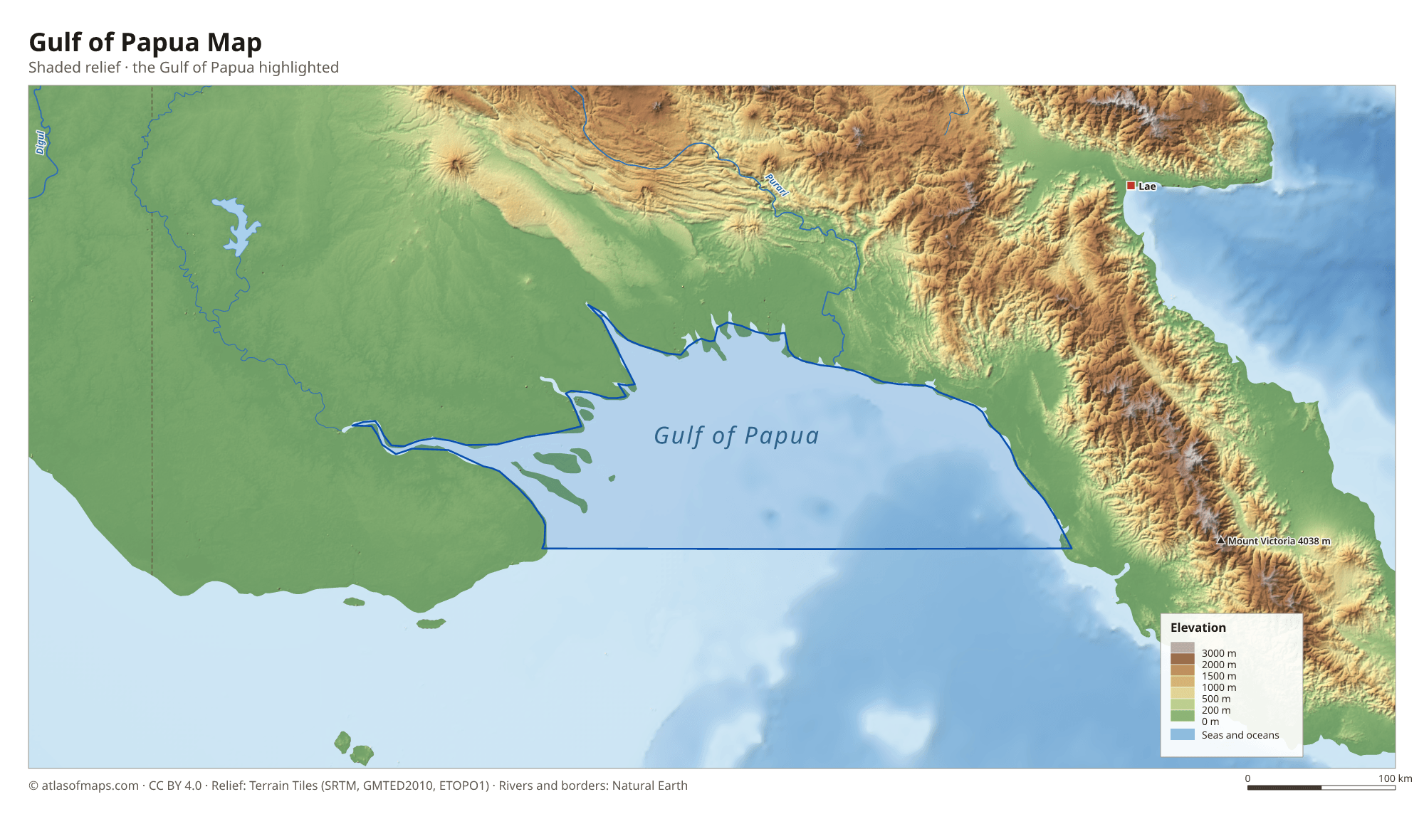 Gulf of Papua Map