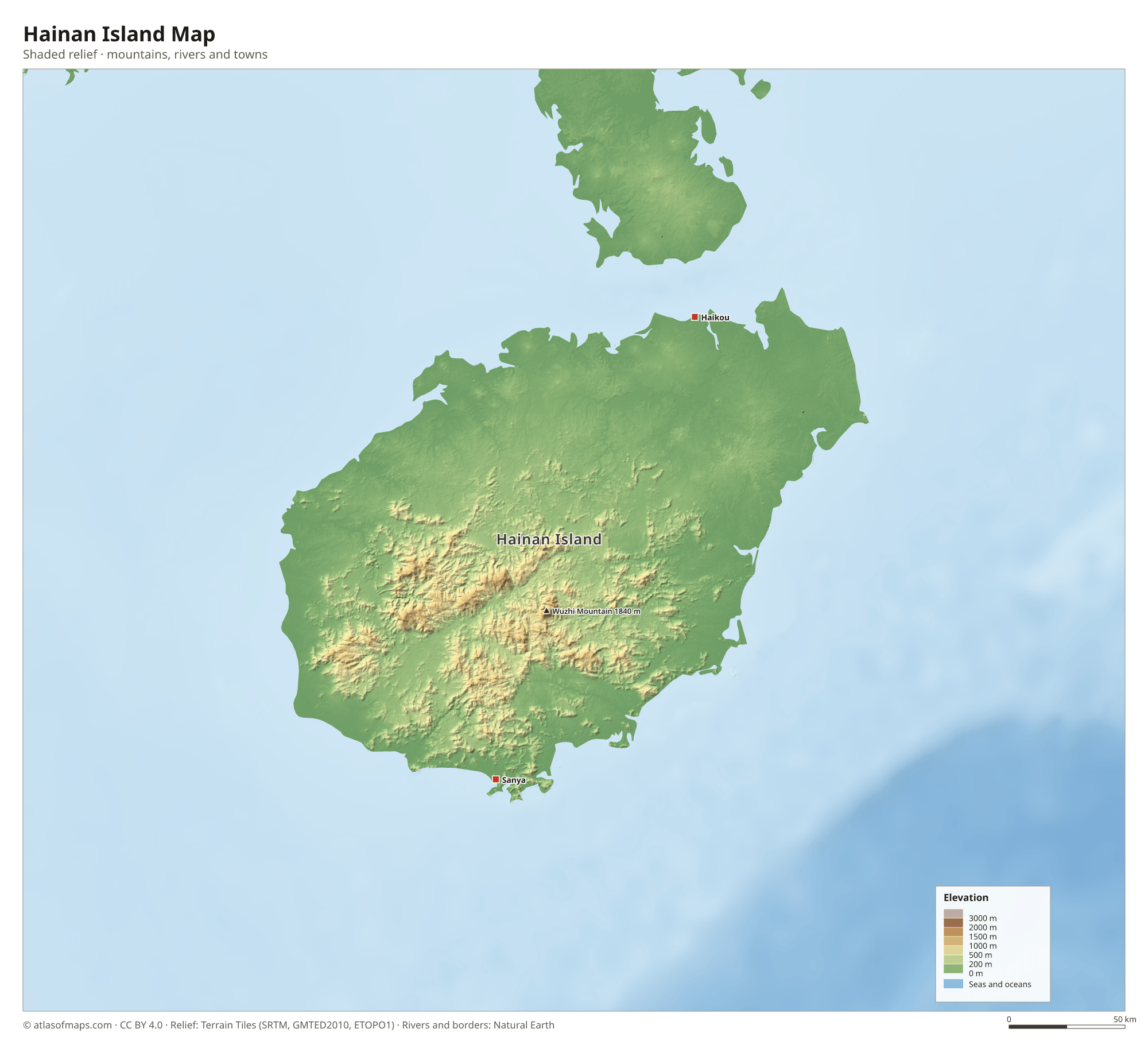Hainan Island Map