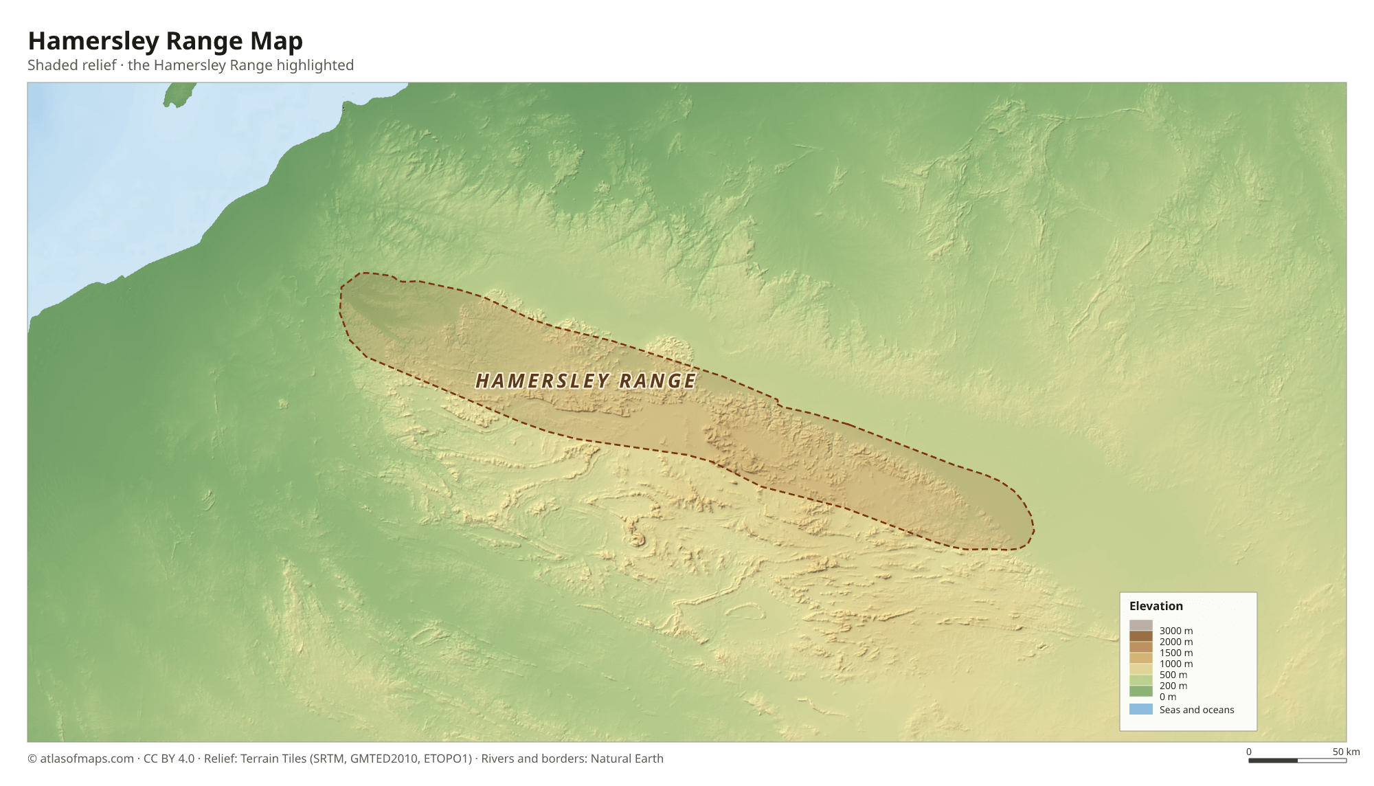 Hamersley Range Map