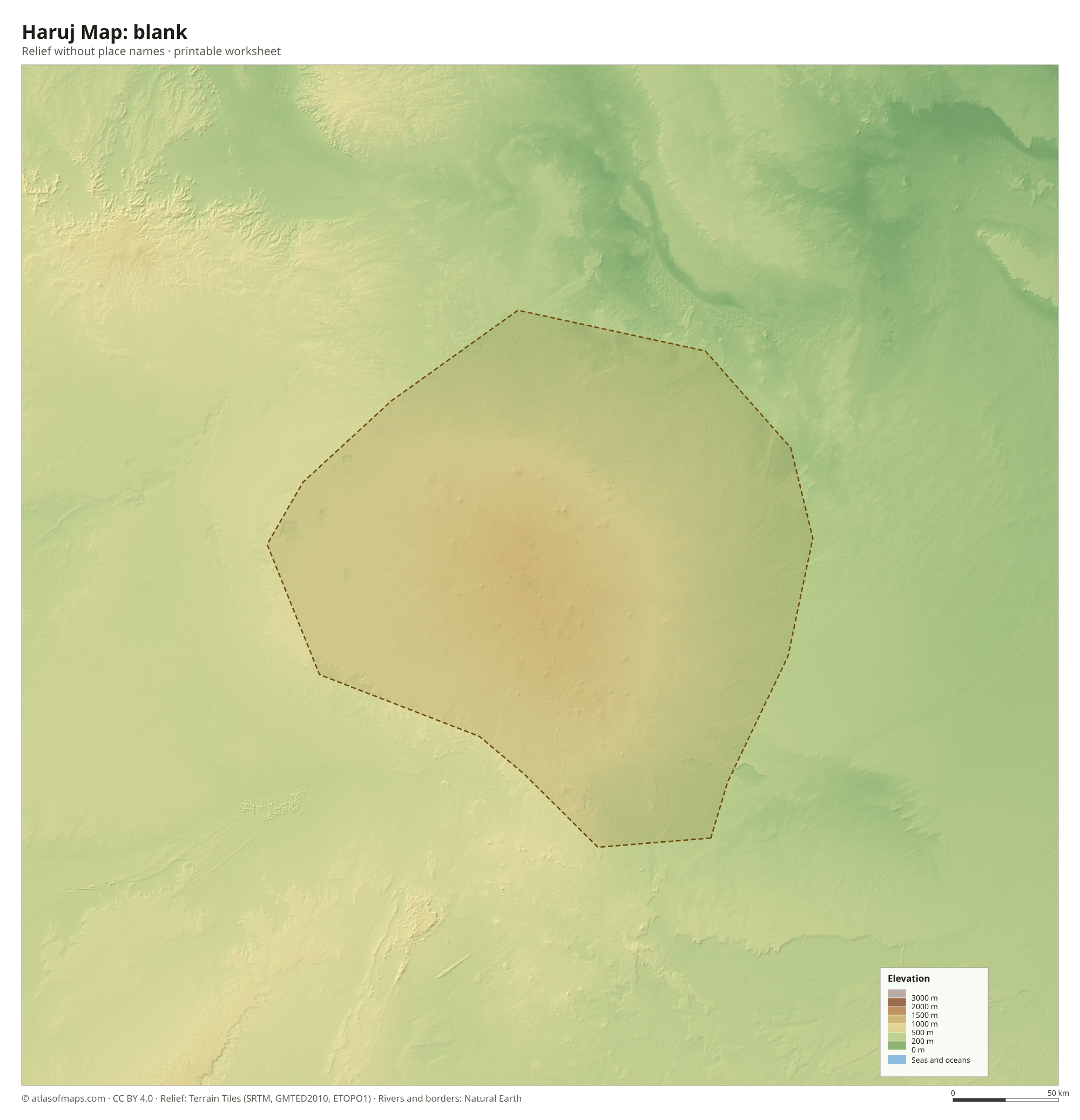 Haruj Map without names