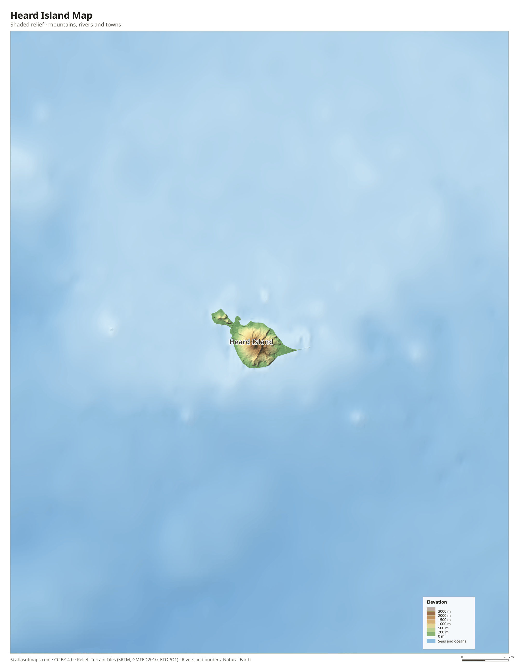 Heard Island Map