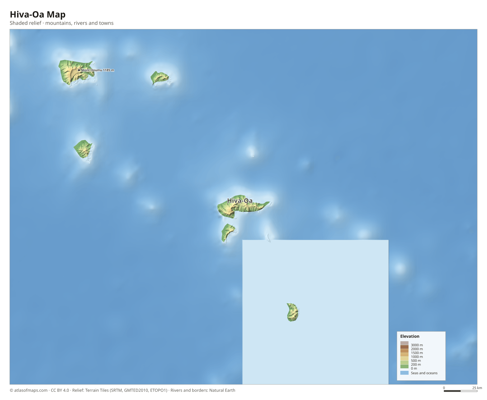 Hiva-Oa Map