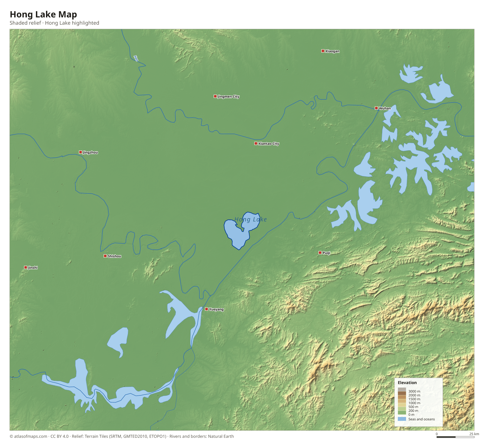 Hong Lake Map