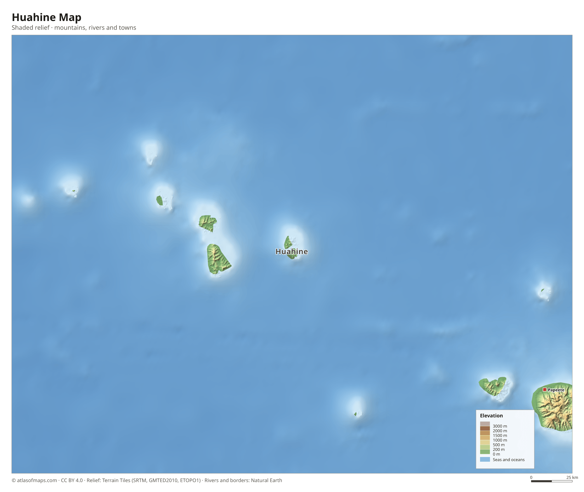 Huahine Map