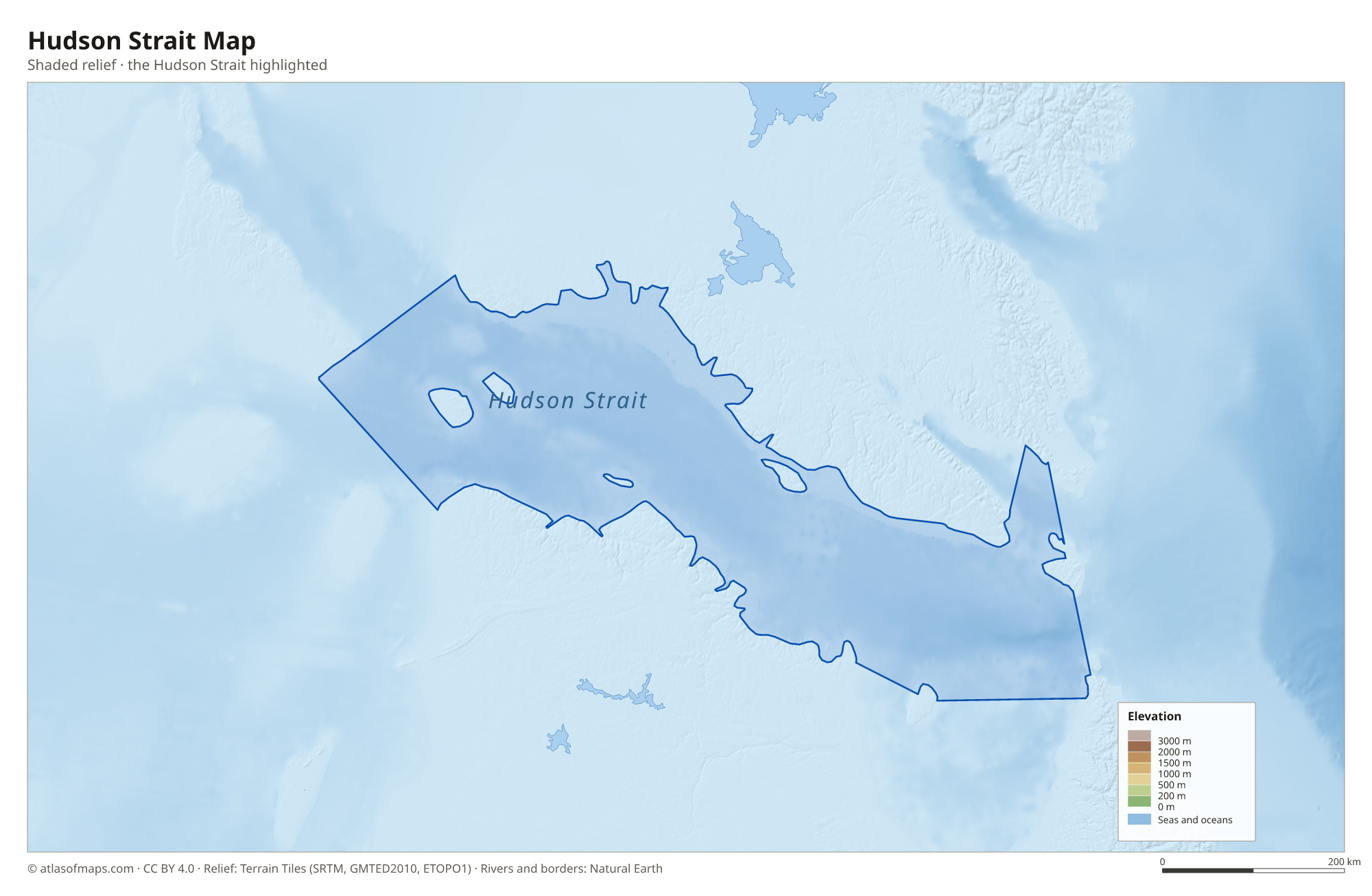 Hudson Strait Map