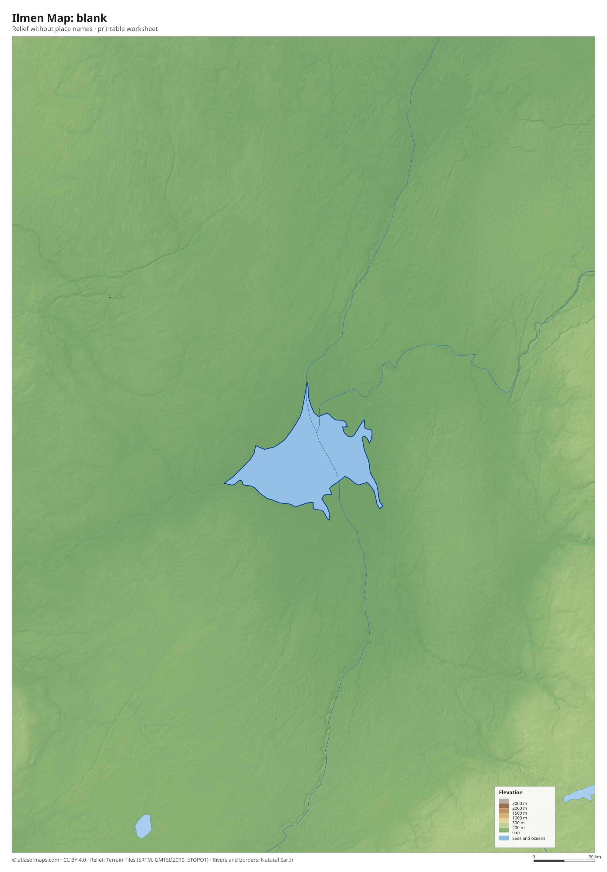 Ilmen Map without names