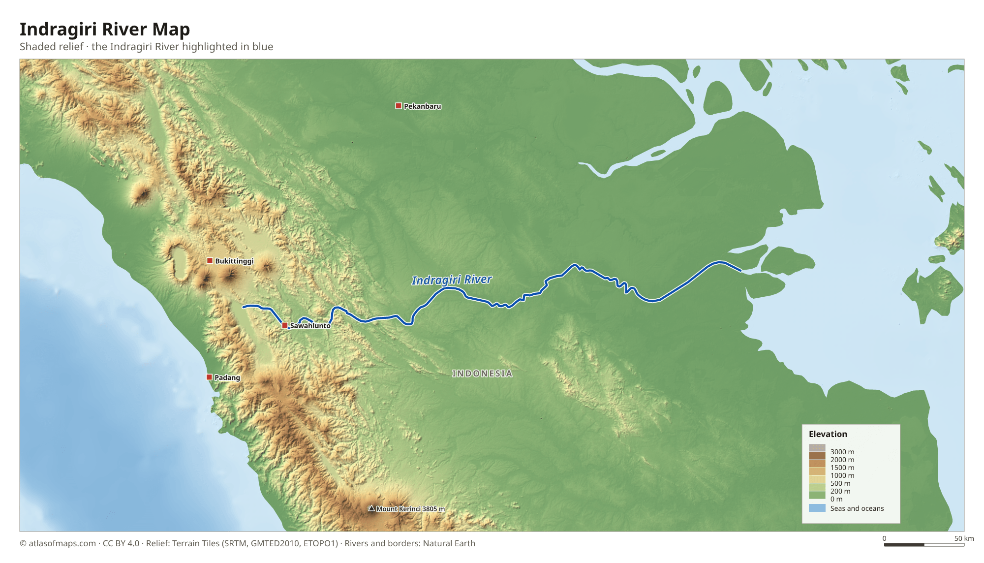 Indragiri River Map
