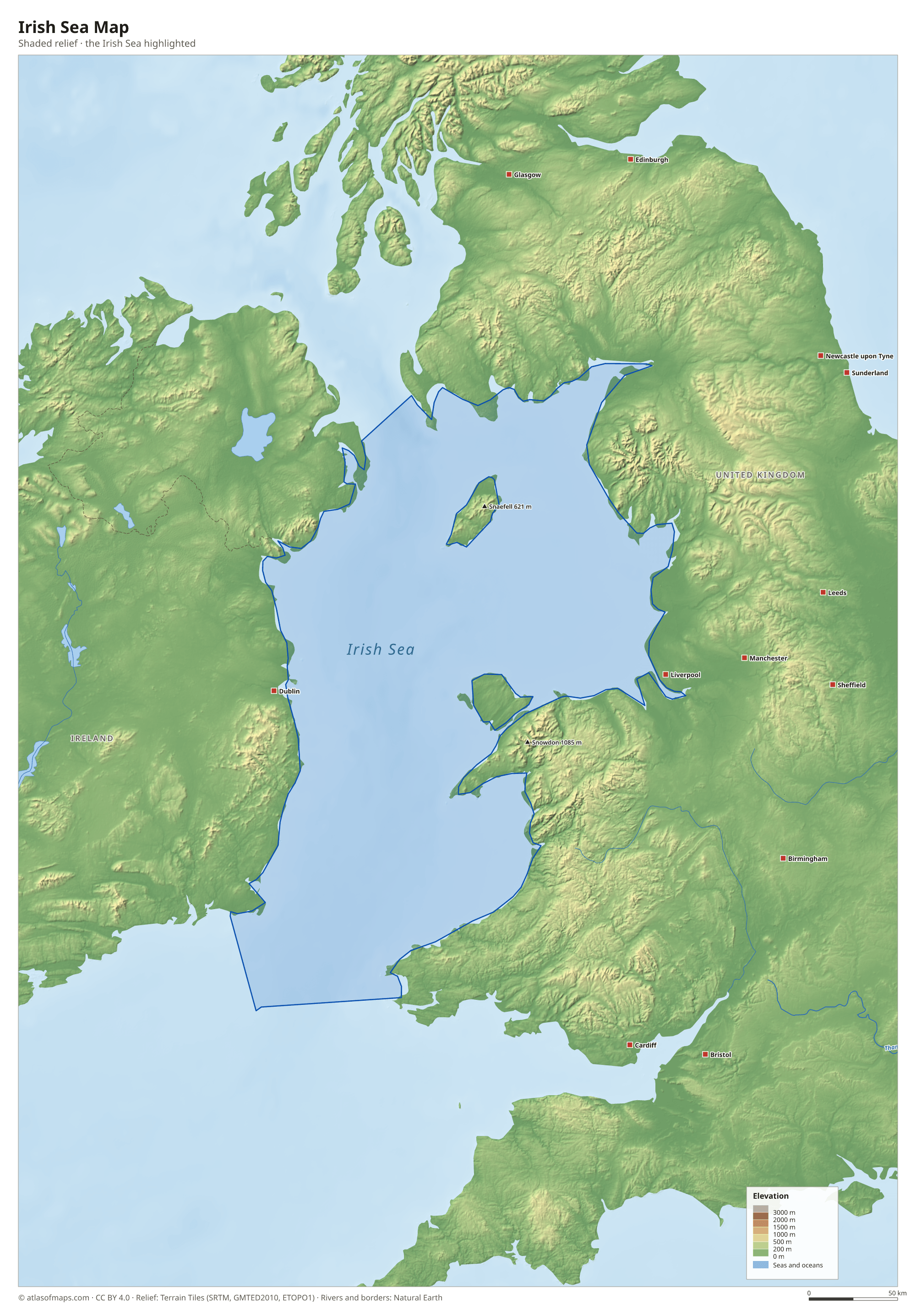 Irish Sea Map