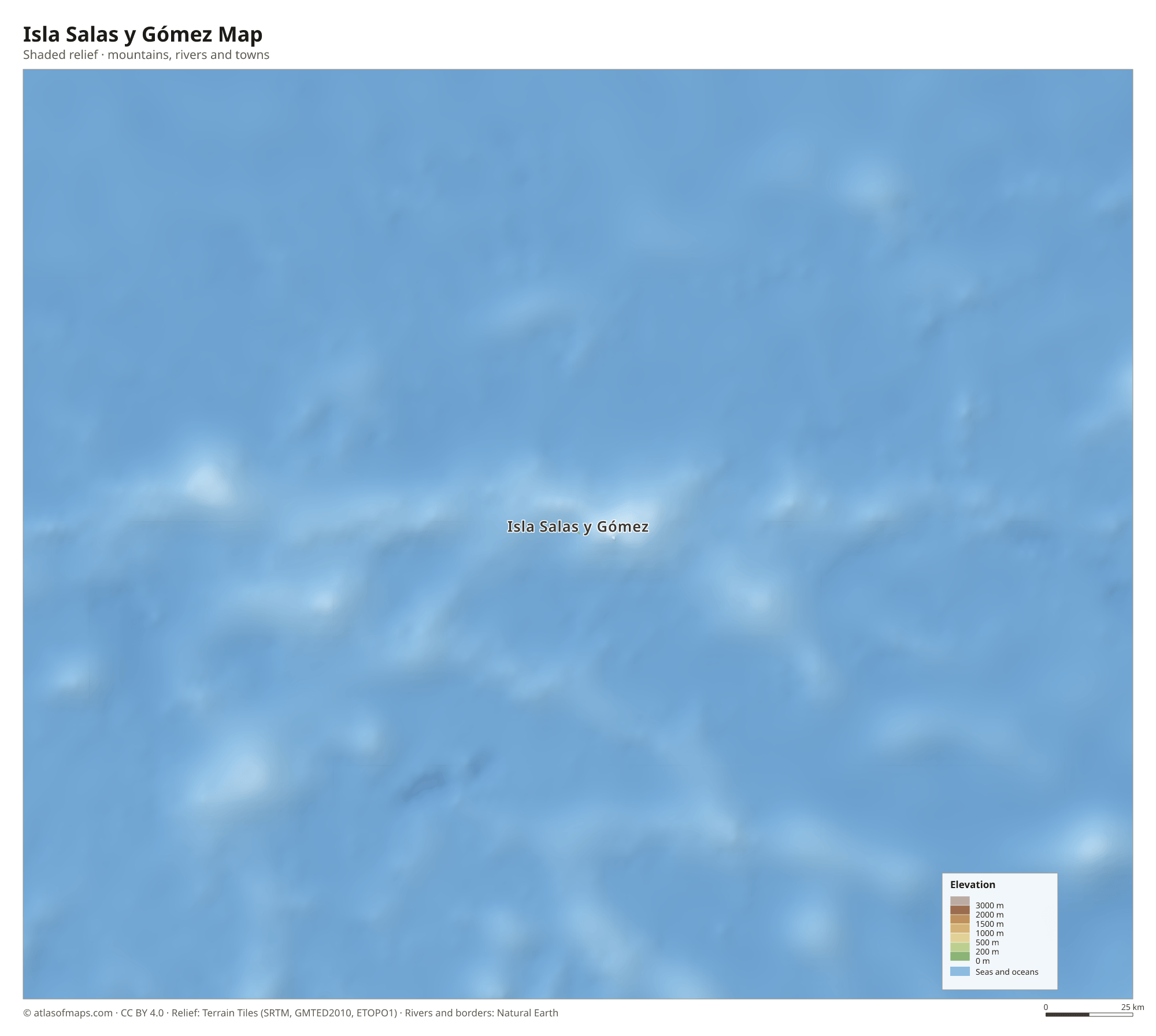 Isla Salas y Gómez Map