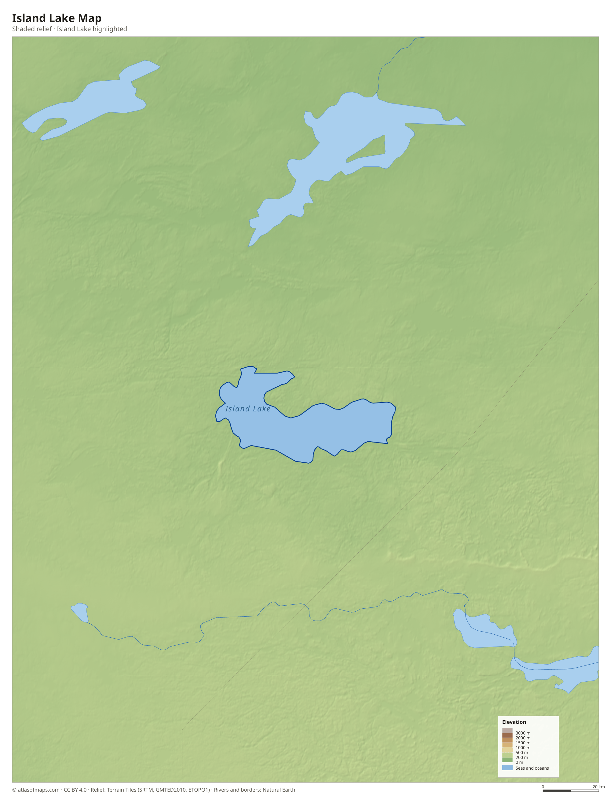 Island Lake Map
