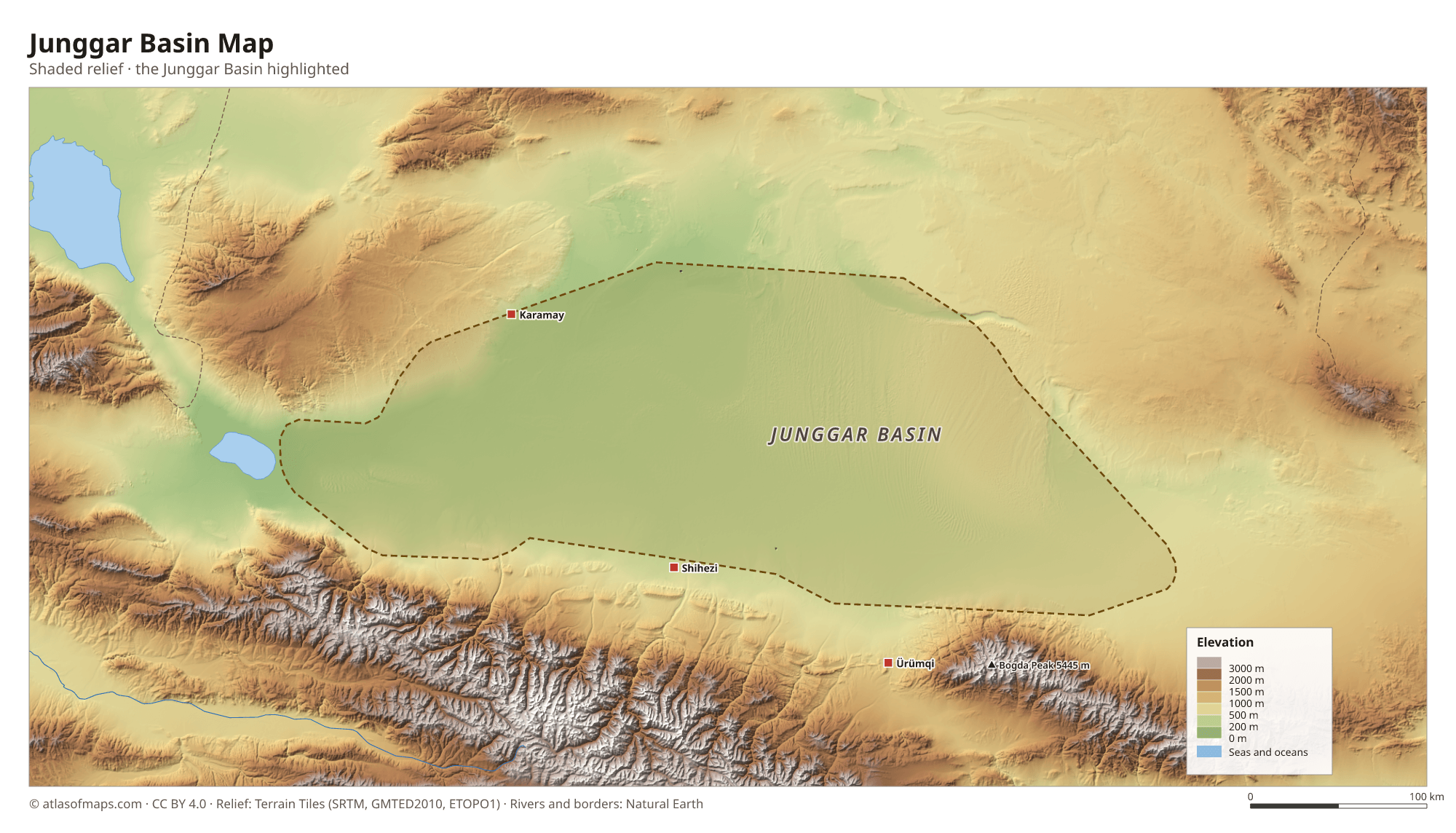 Junggar Basin Map
