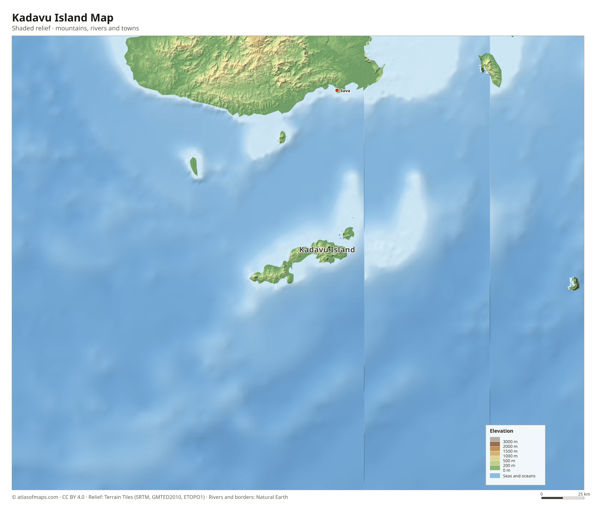 Kadavu Island Map