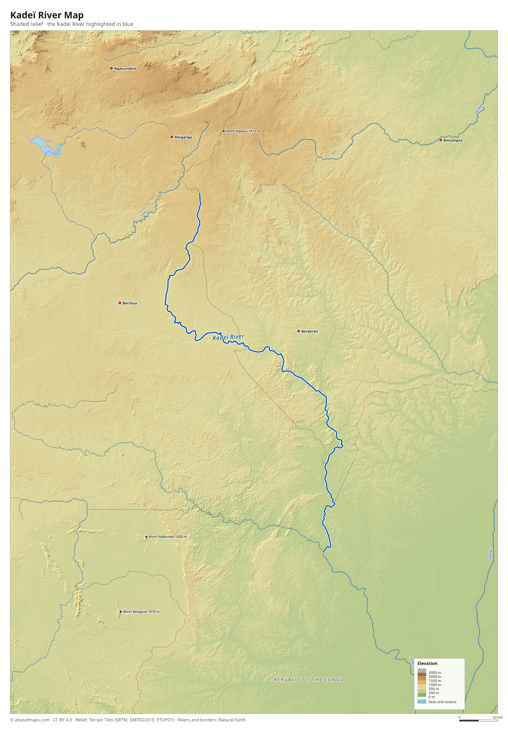 Kadeï River Map