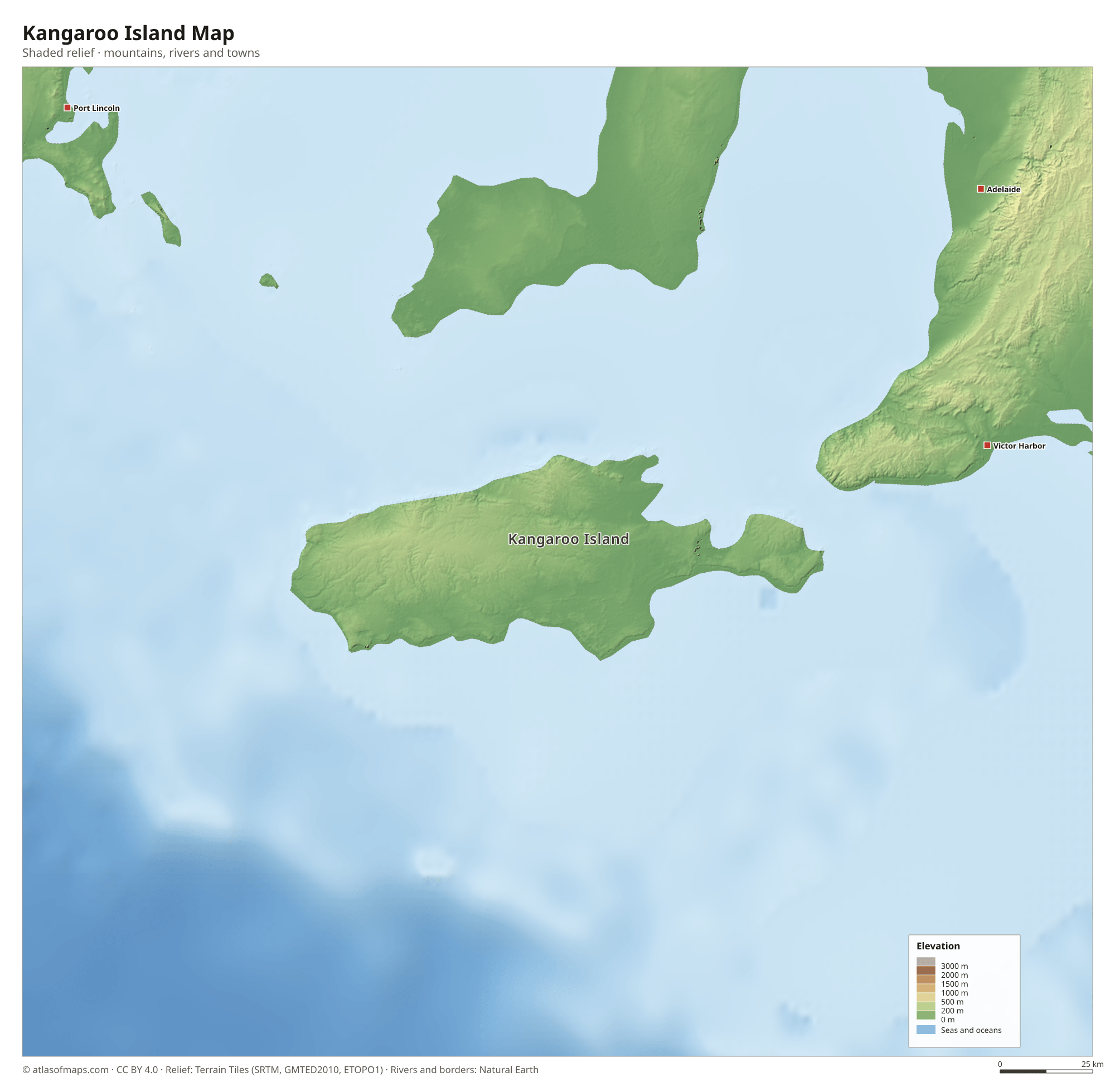 Kangaroo Island Map