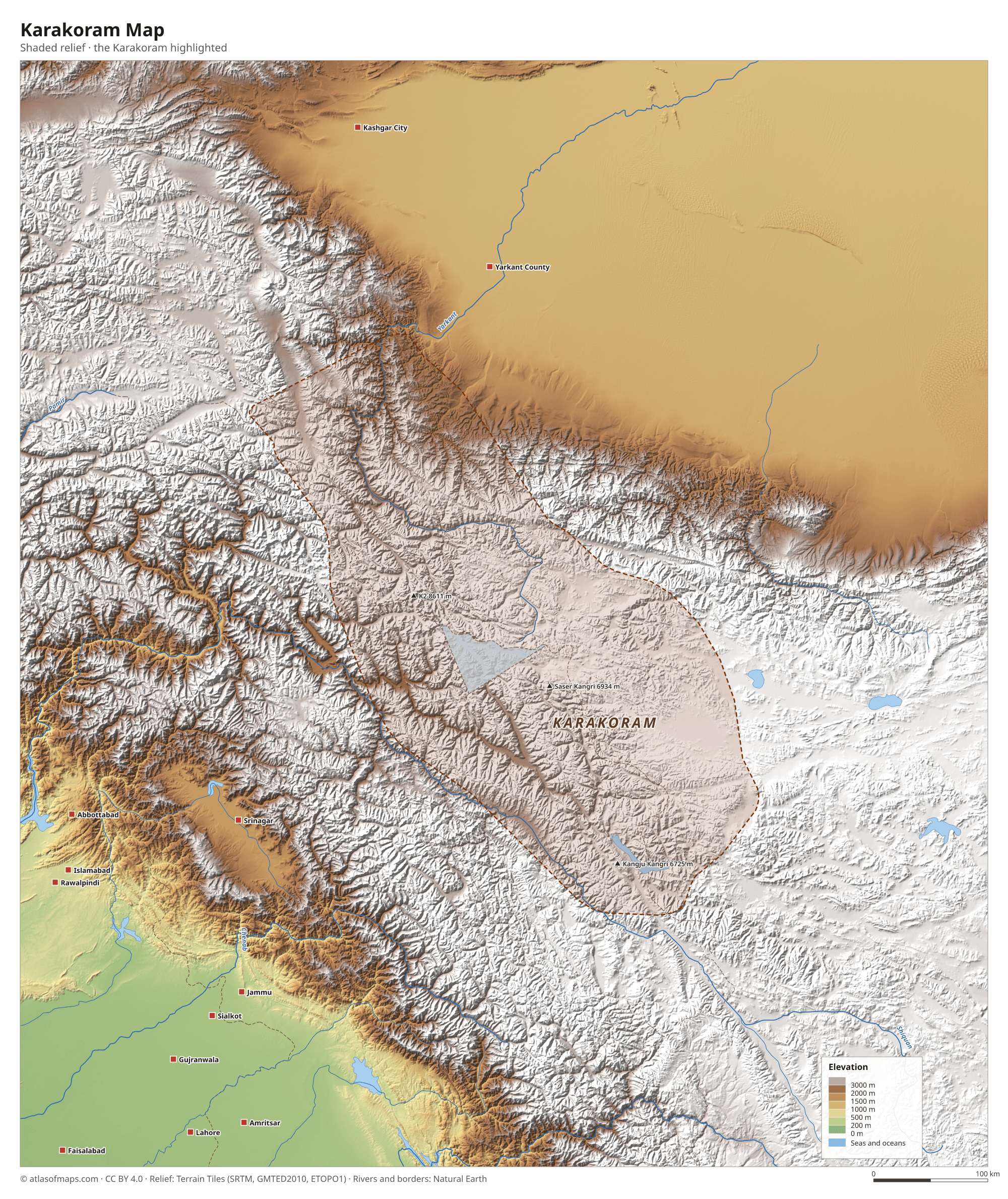 Karakoram Map