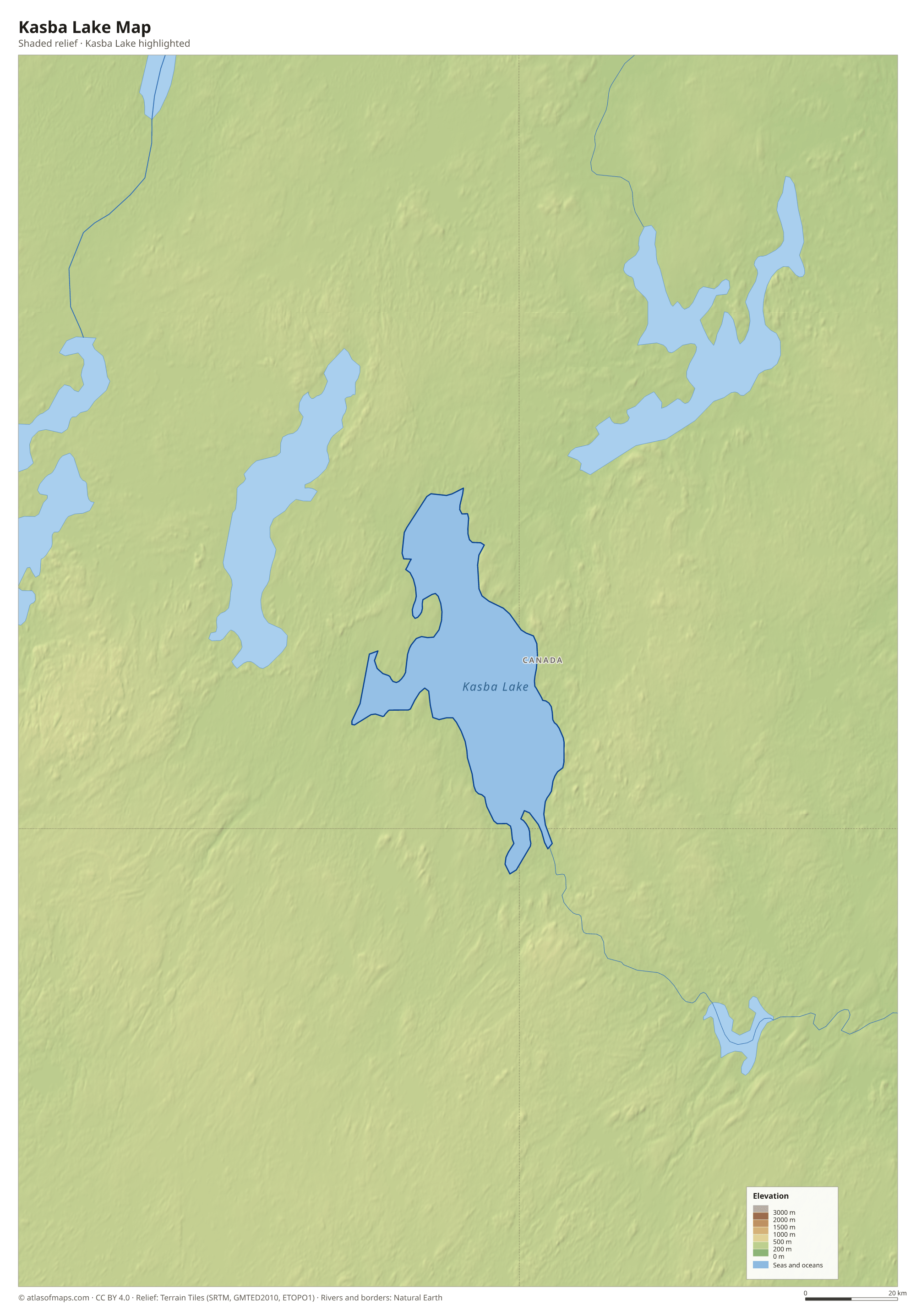 Kasba Lake Map