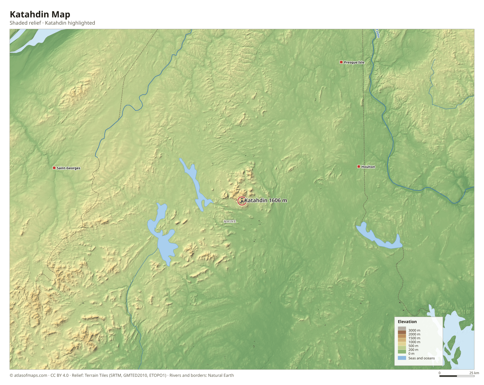 Katahdin Map