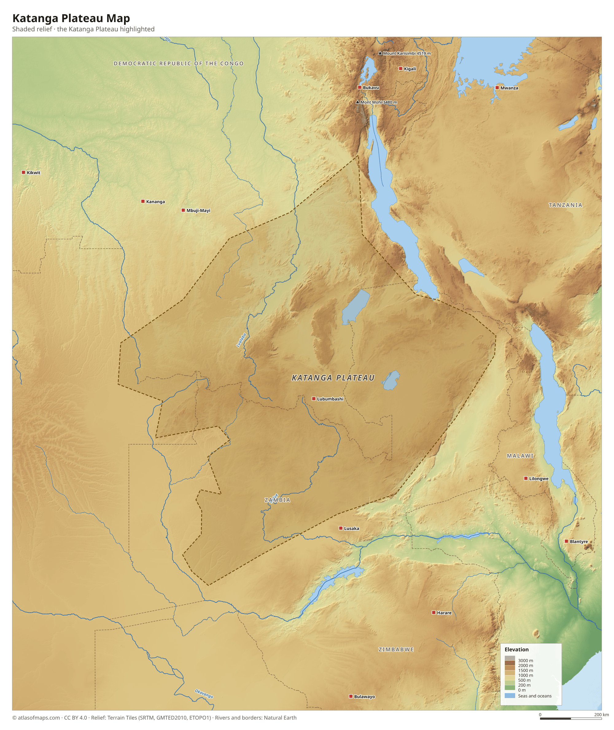 Katanga Plateau Map