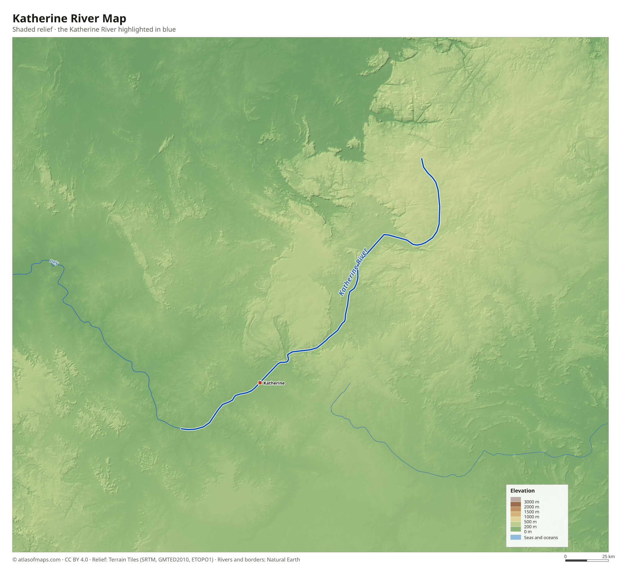 Katherine River Map