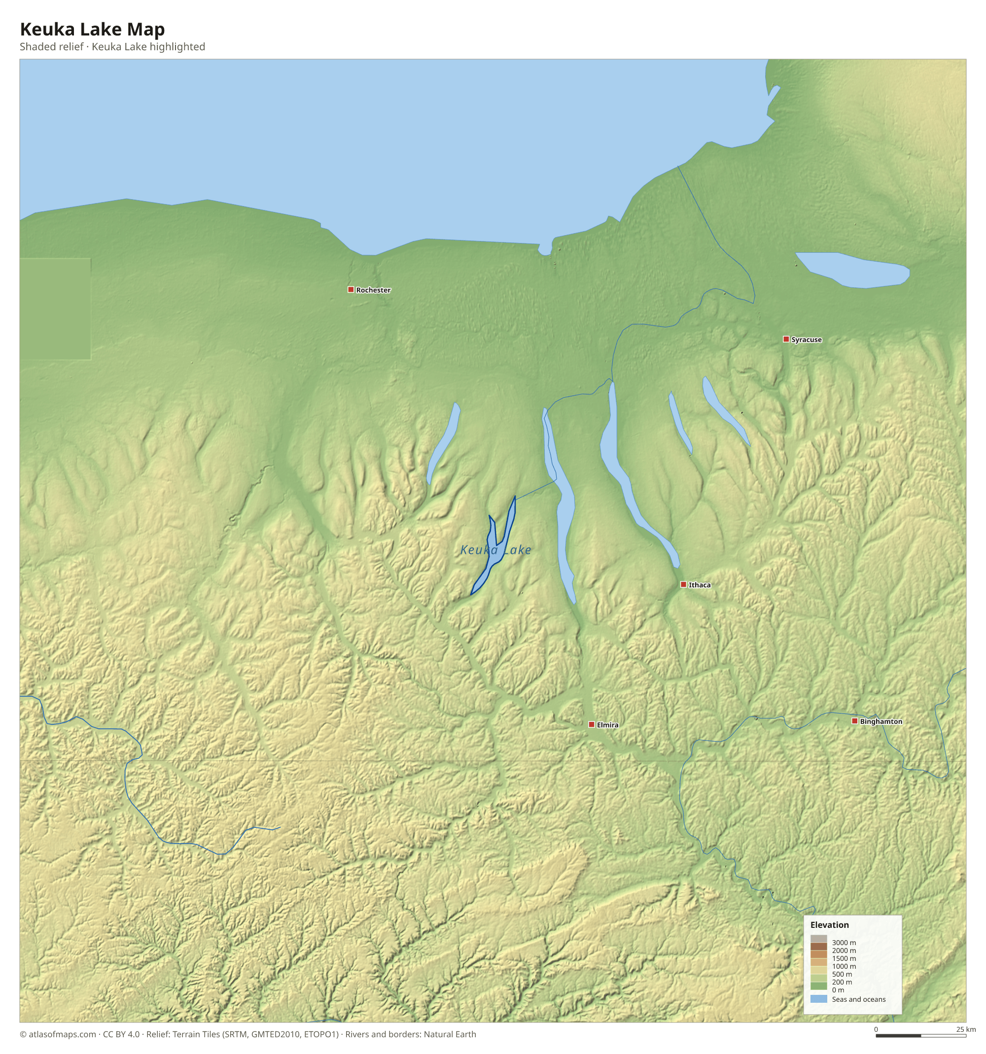 Keuka Lake Map