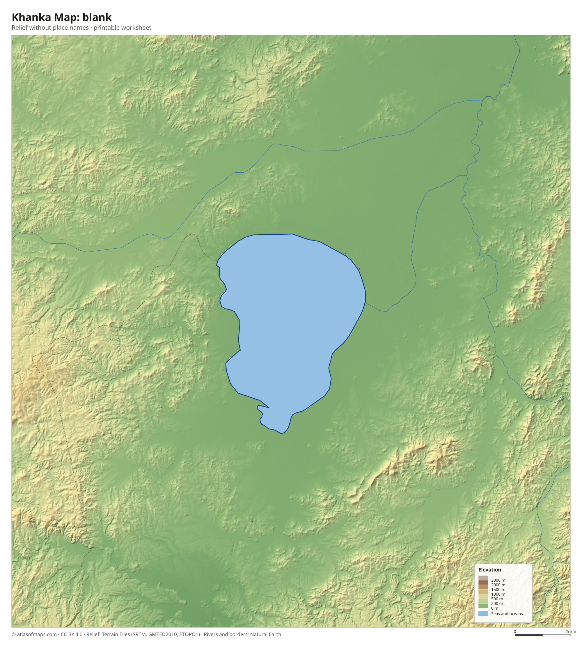 Khanka Map without names