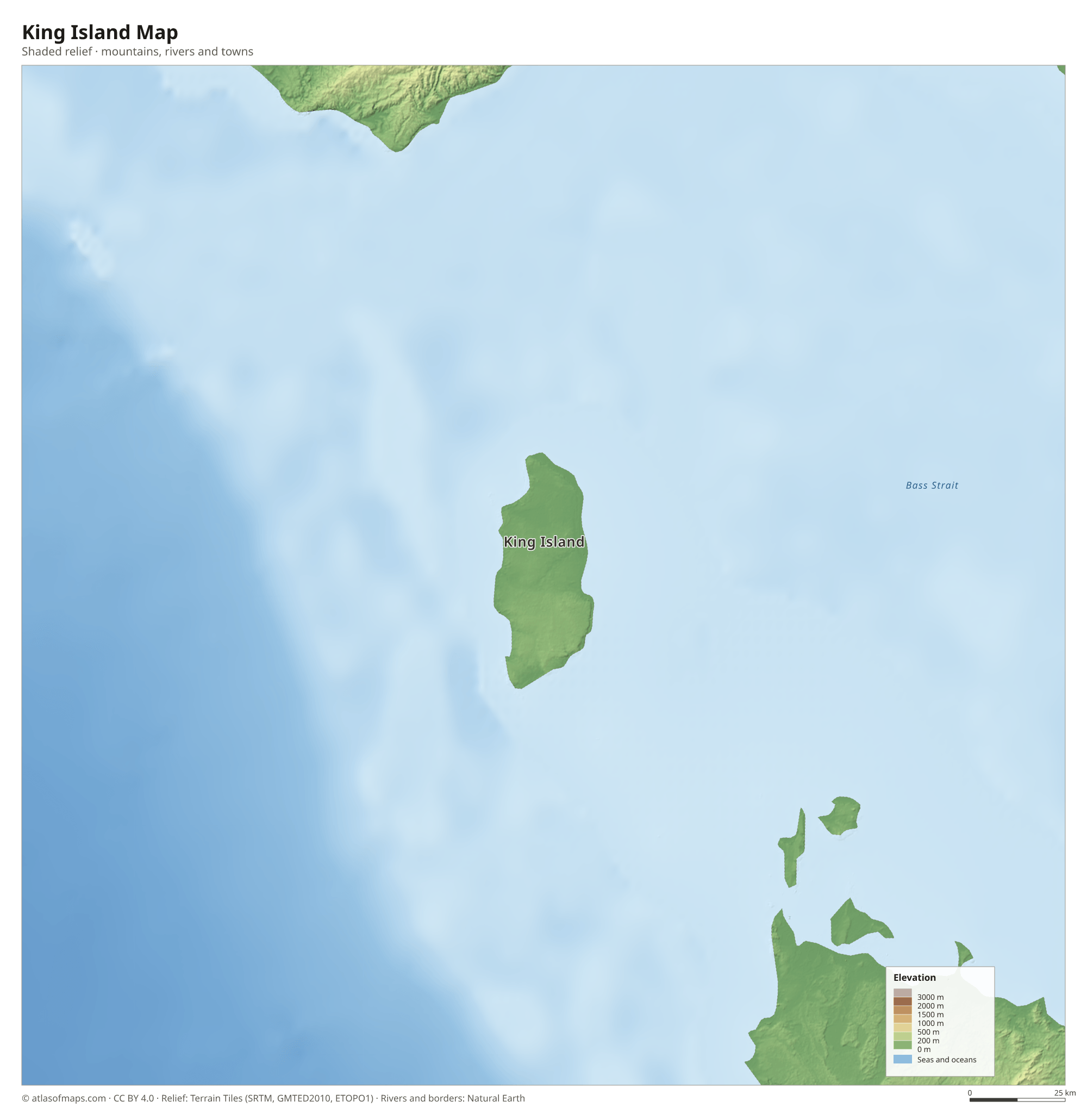 King Island Map