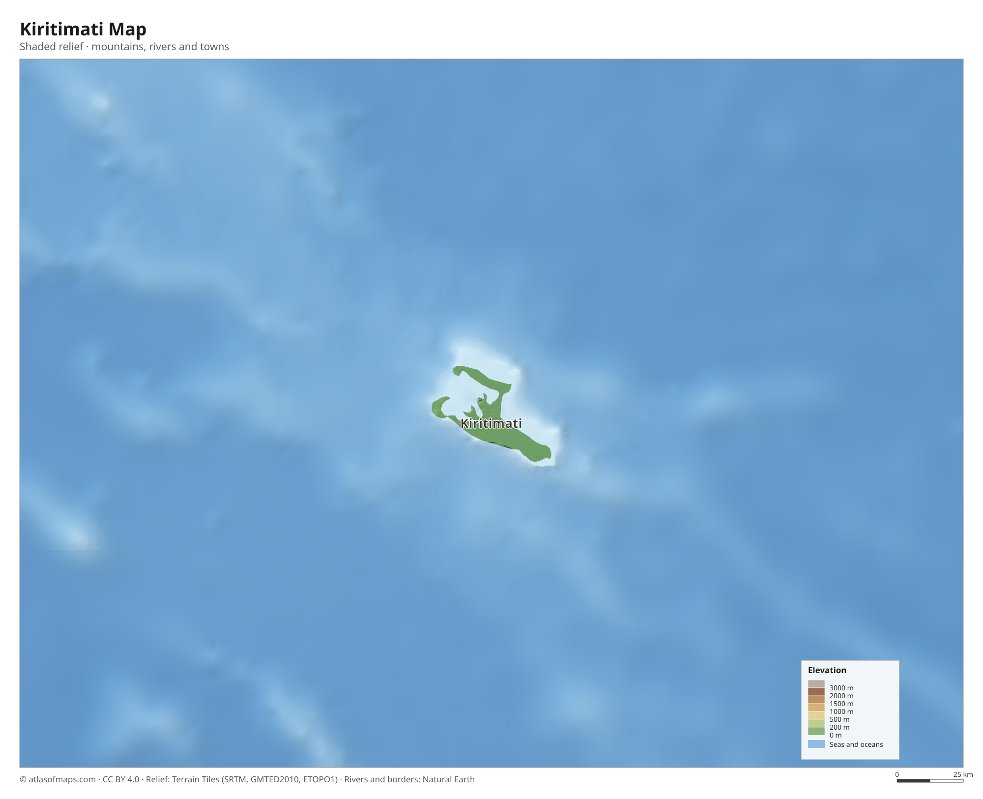 Kiritimati Map