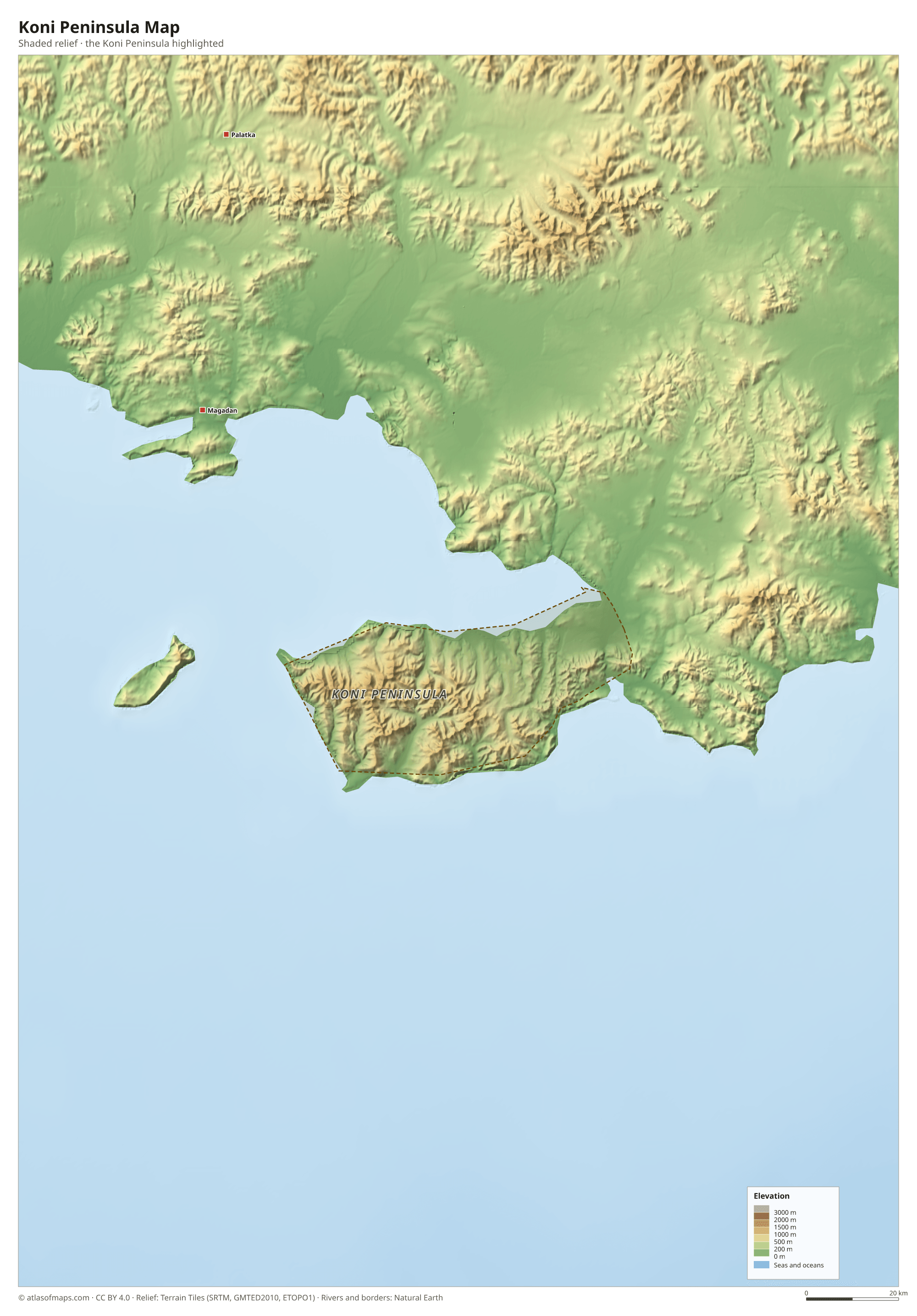 Koni Peninsula Map
