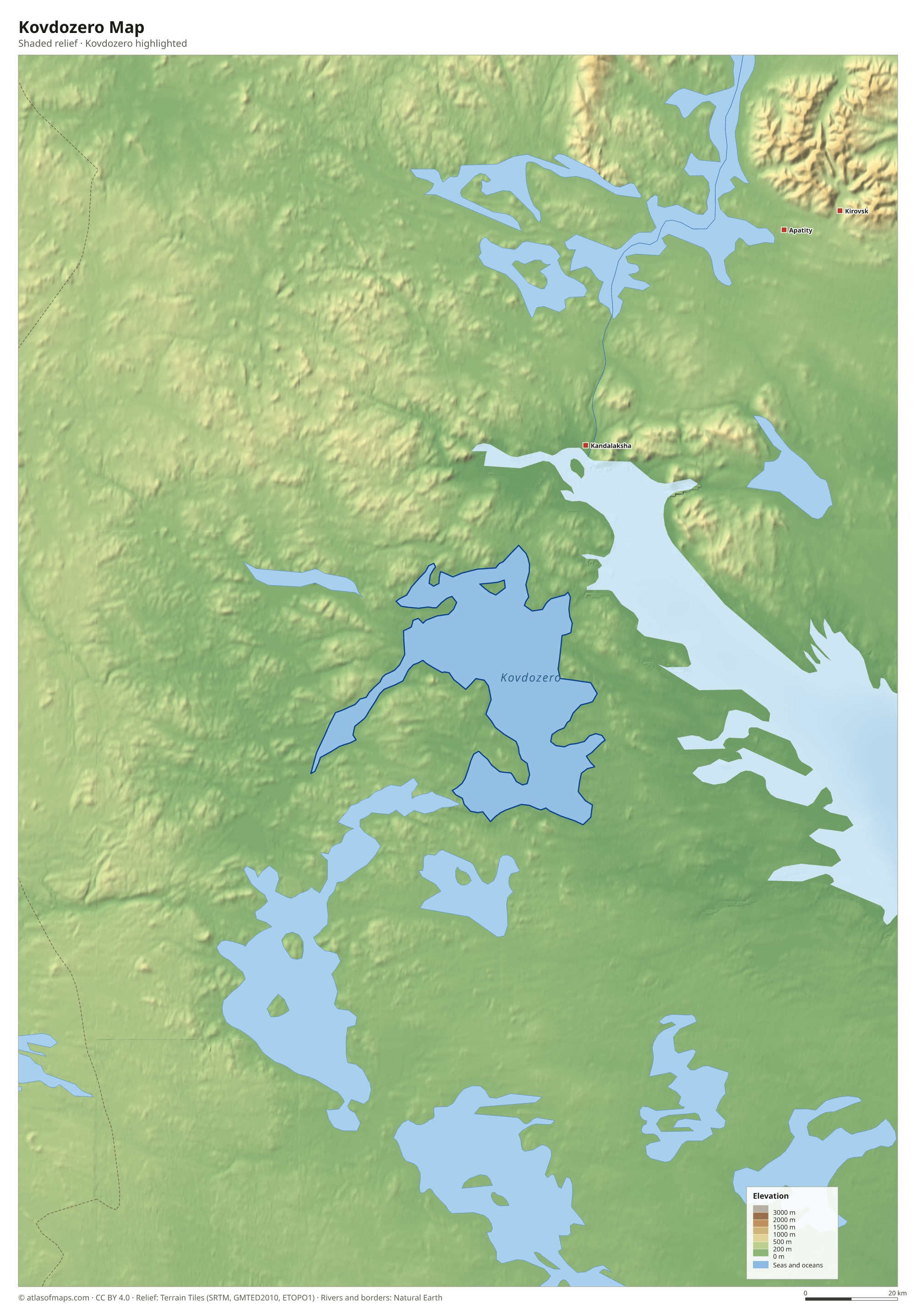 Kovdozero Map