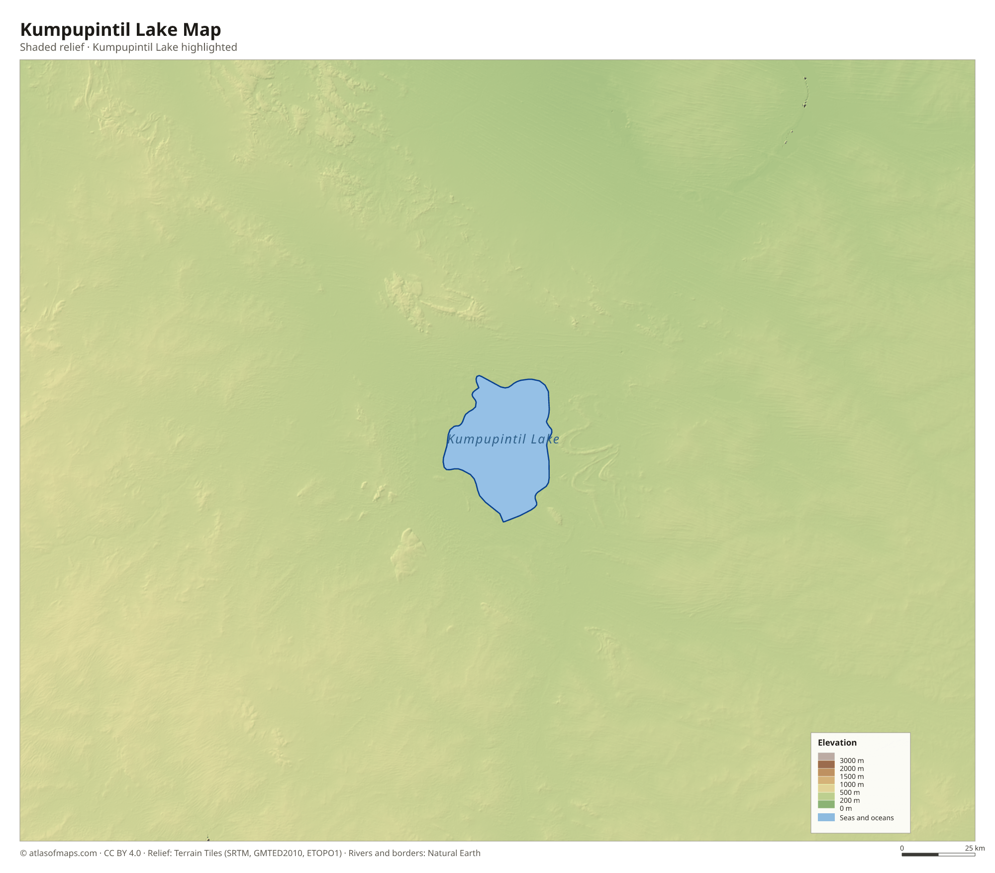 Kumpupintil Lake Map