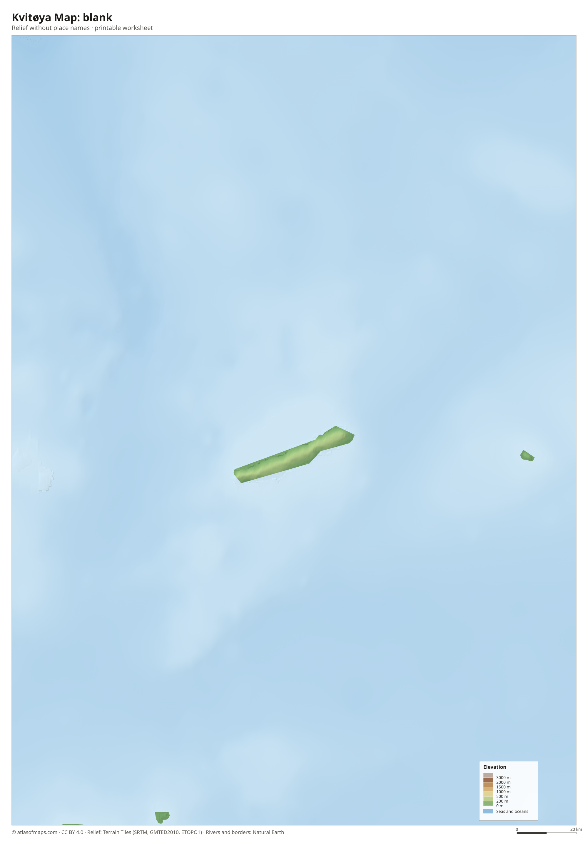 Kvitøya Map without names