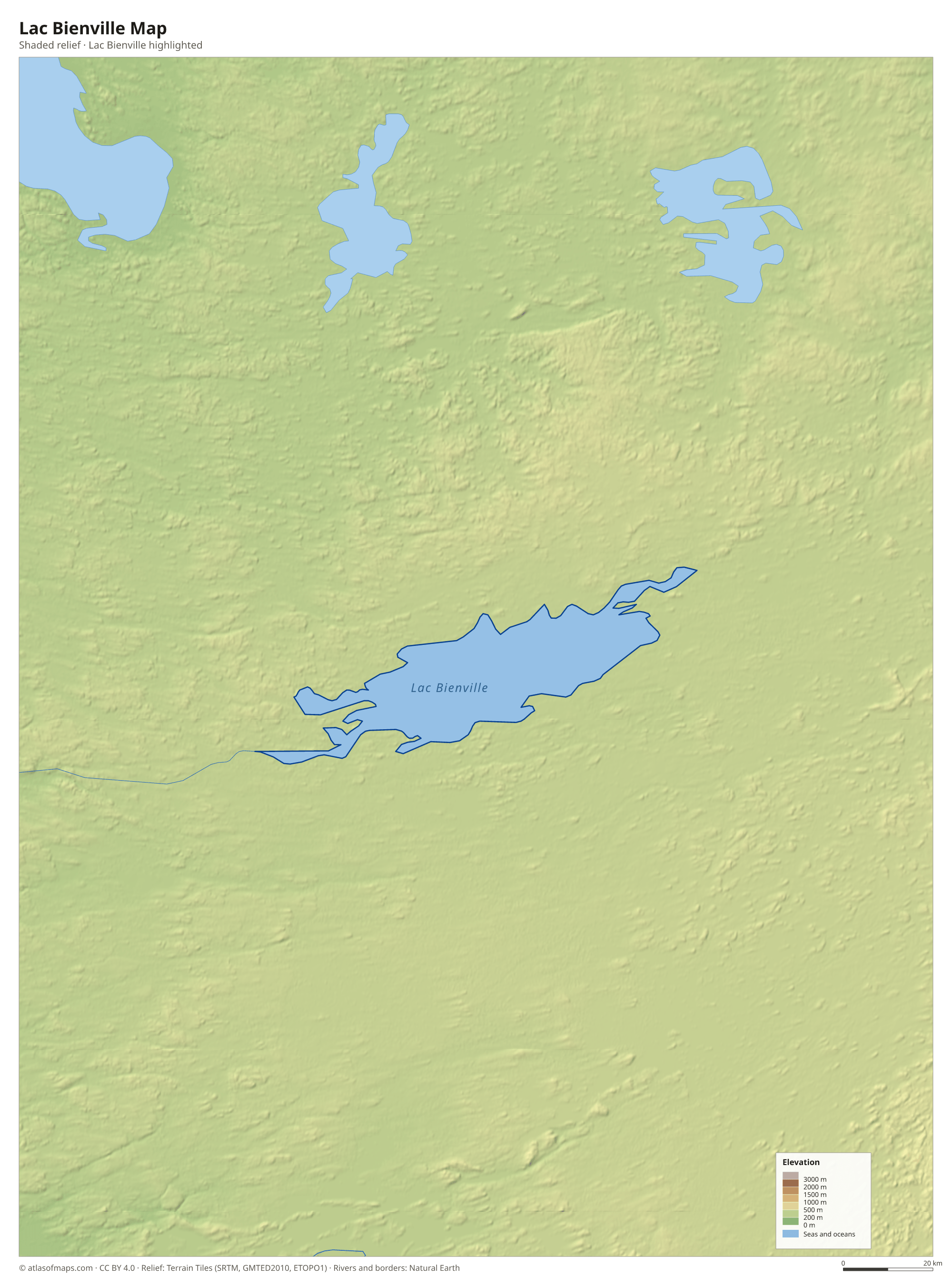 Lac Bienville Map