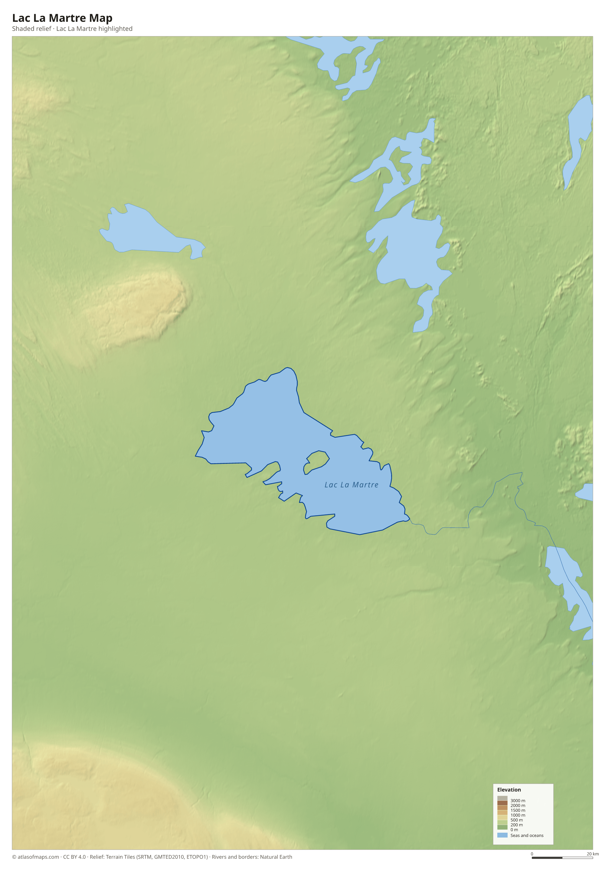 Lac La Martre Map