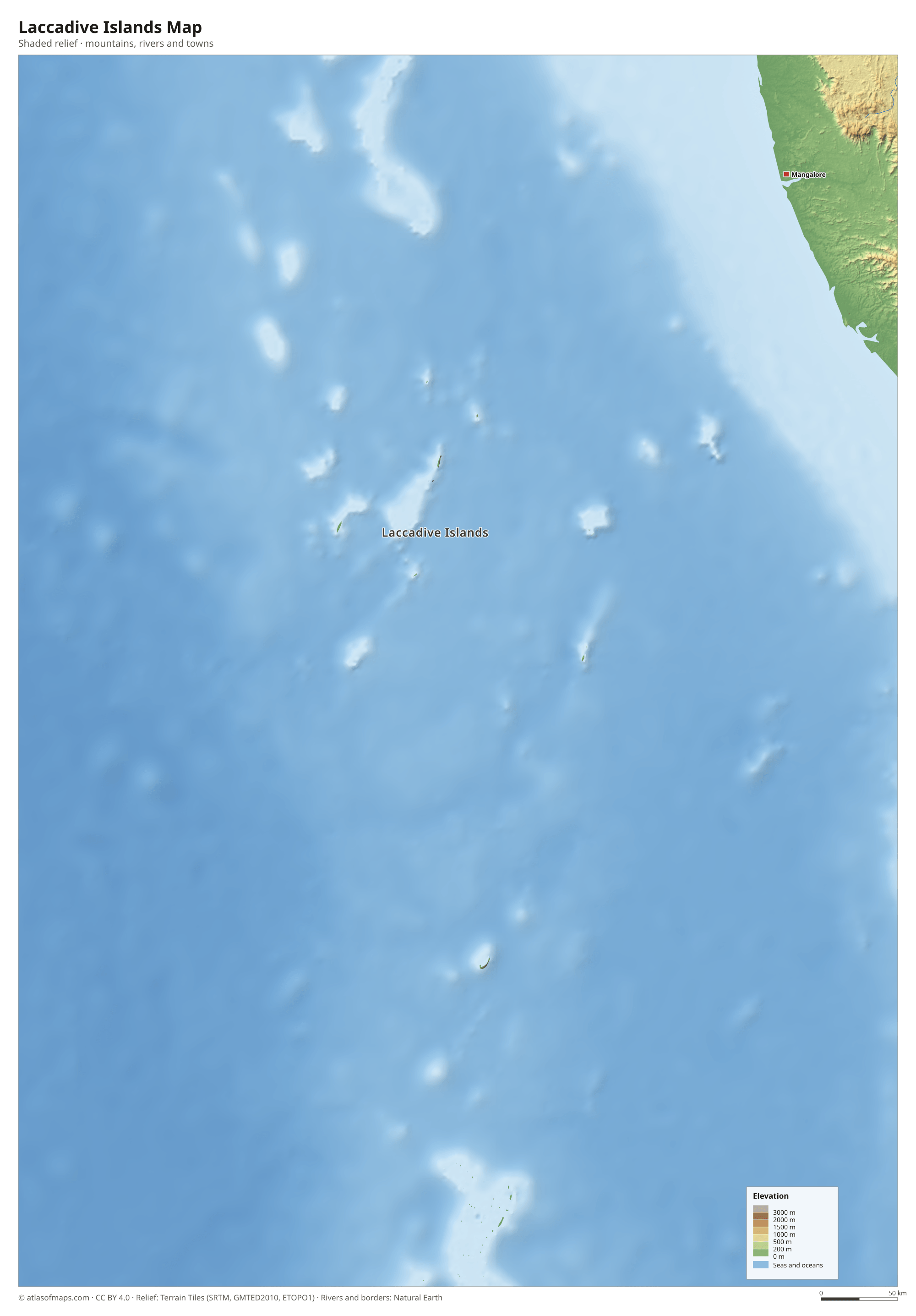 Laccadive Islands Map