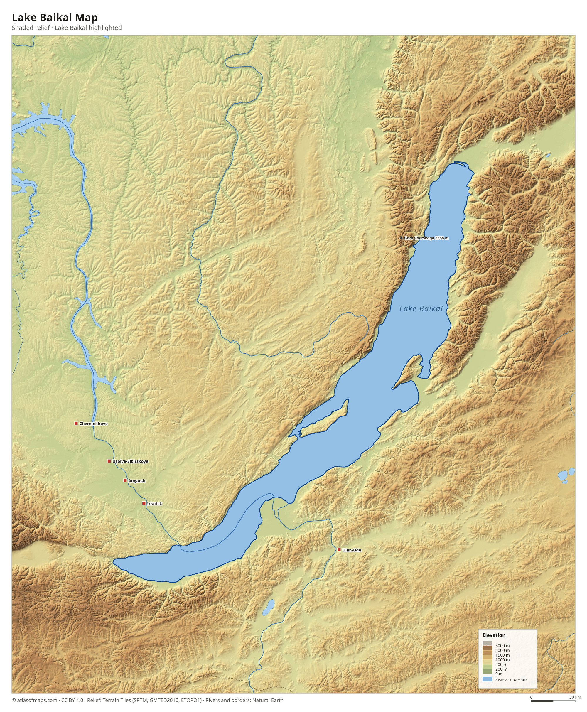 Lake Baikal Map