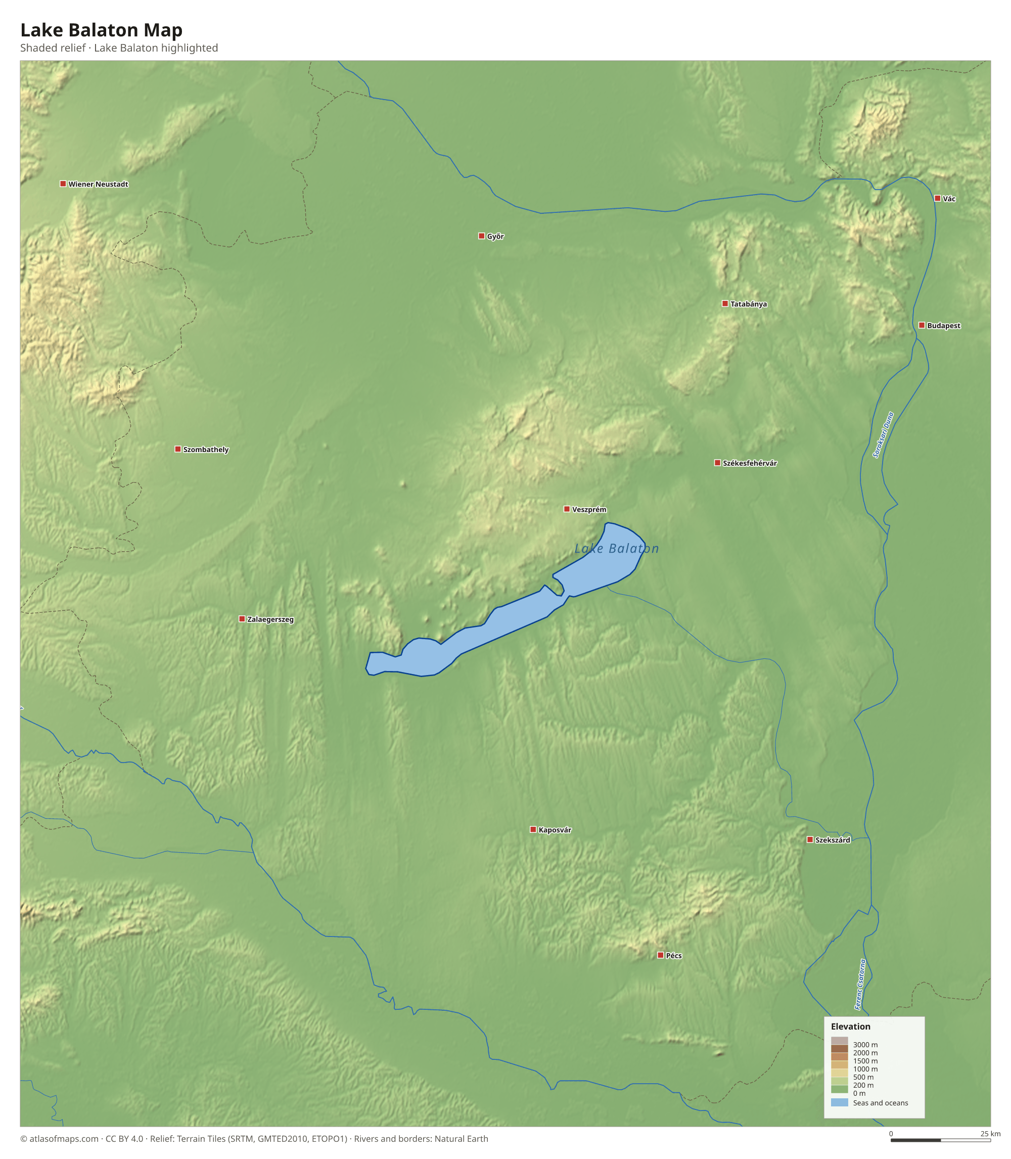 Lake Balaton Map