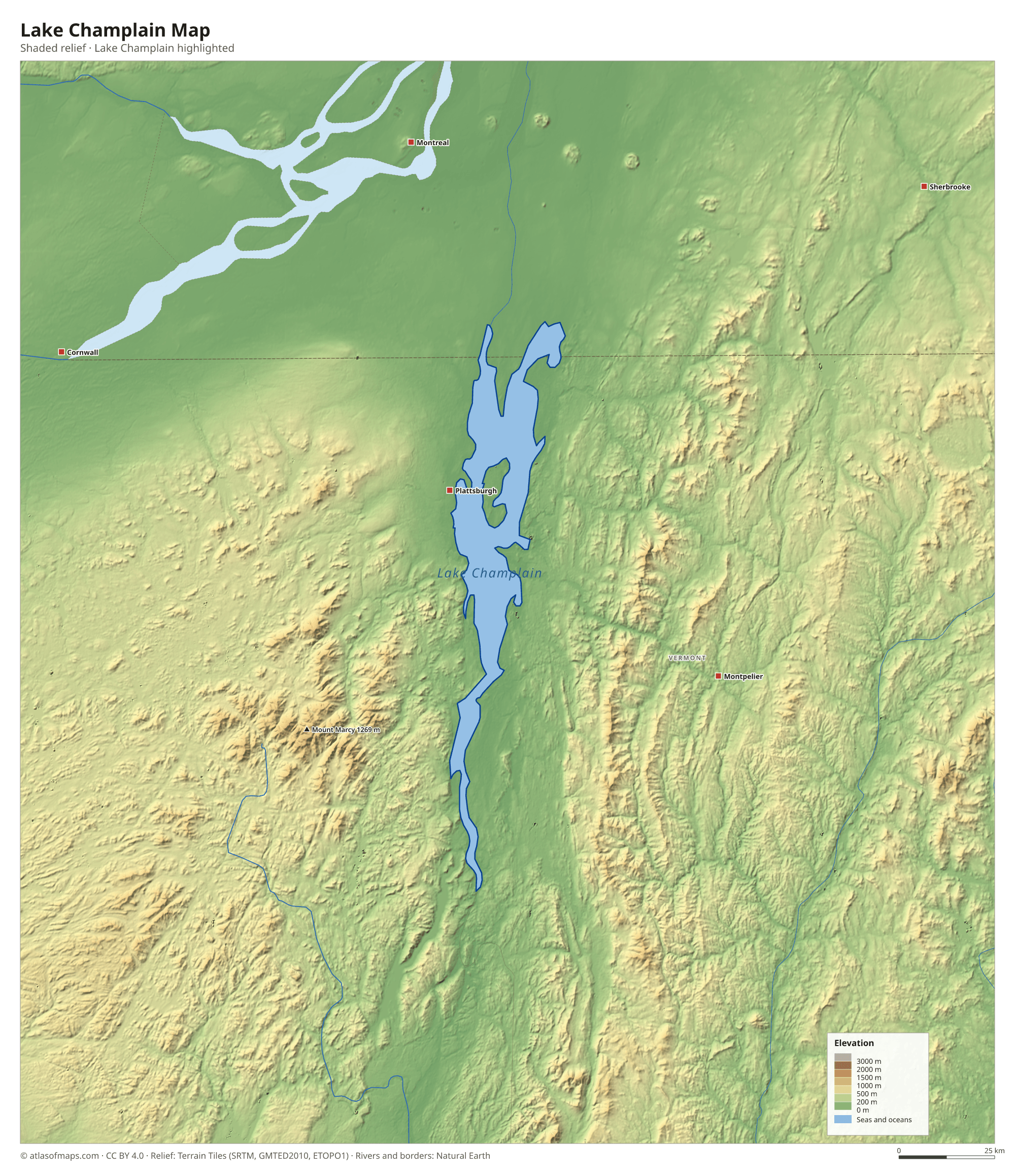 Lake Champlain Map