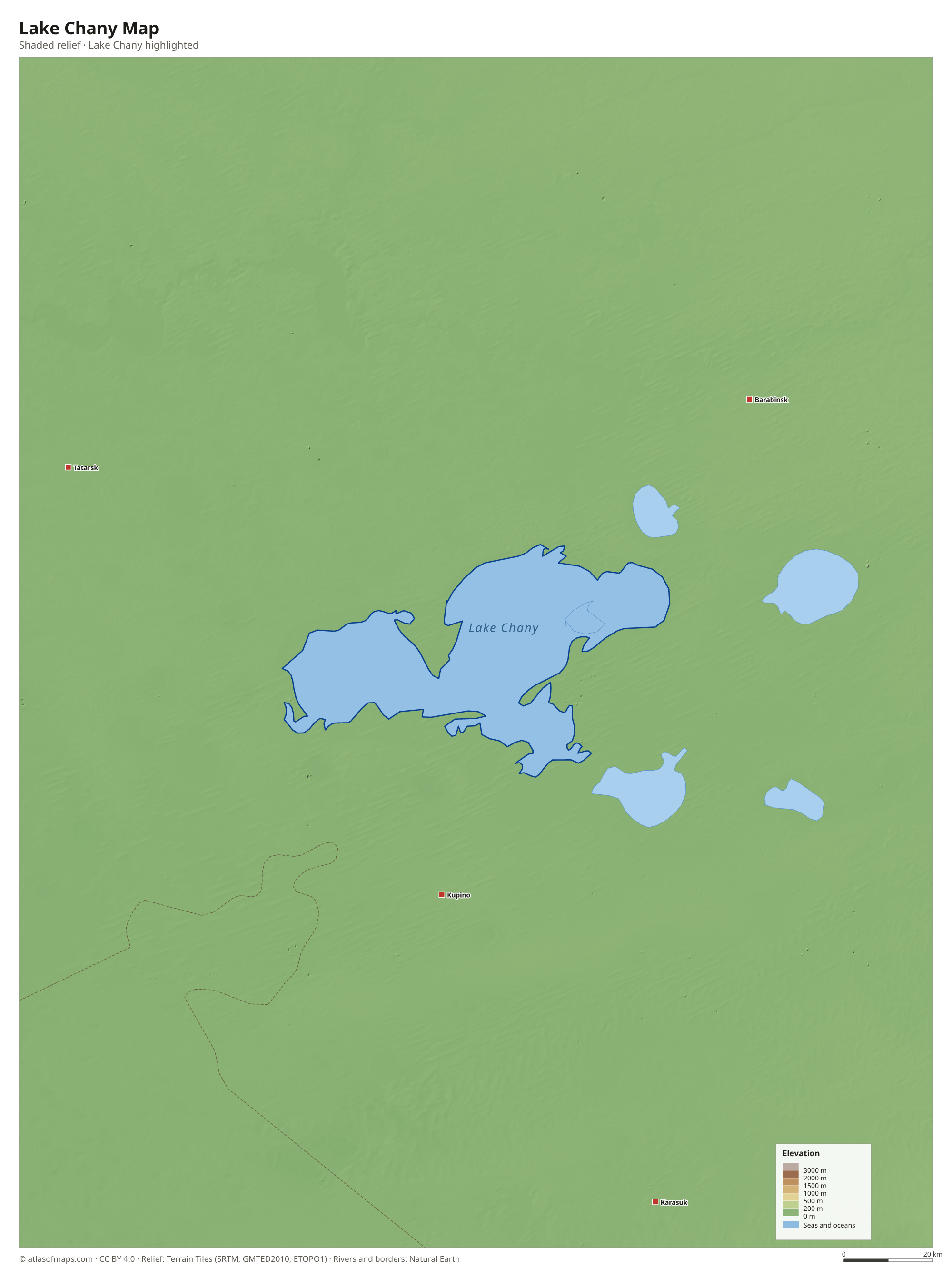 Lake Chany Map