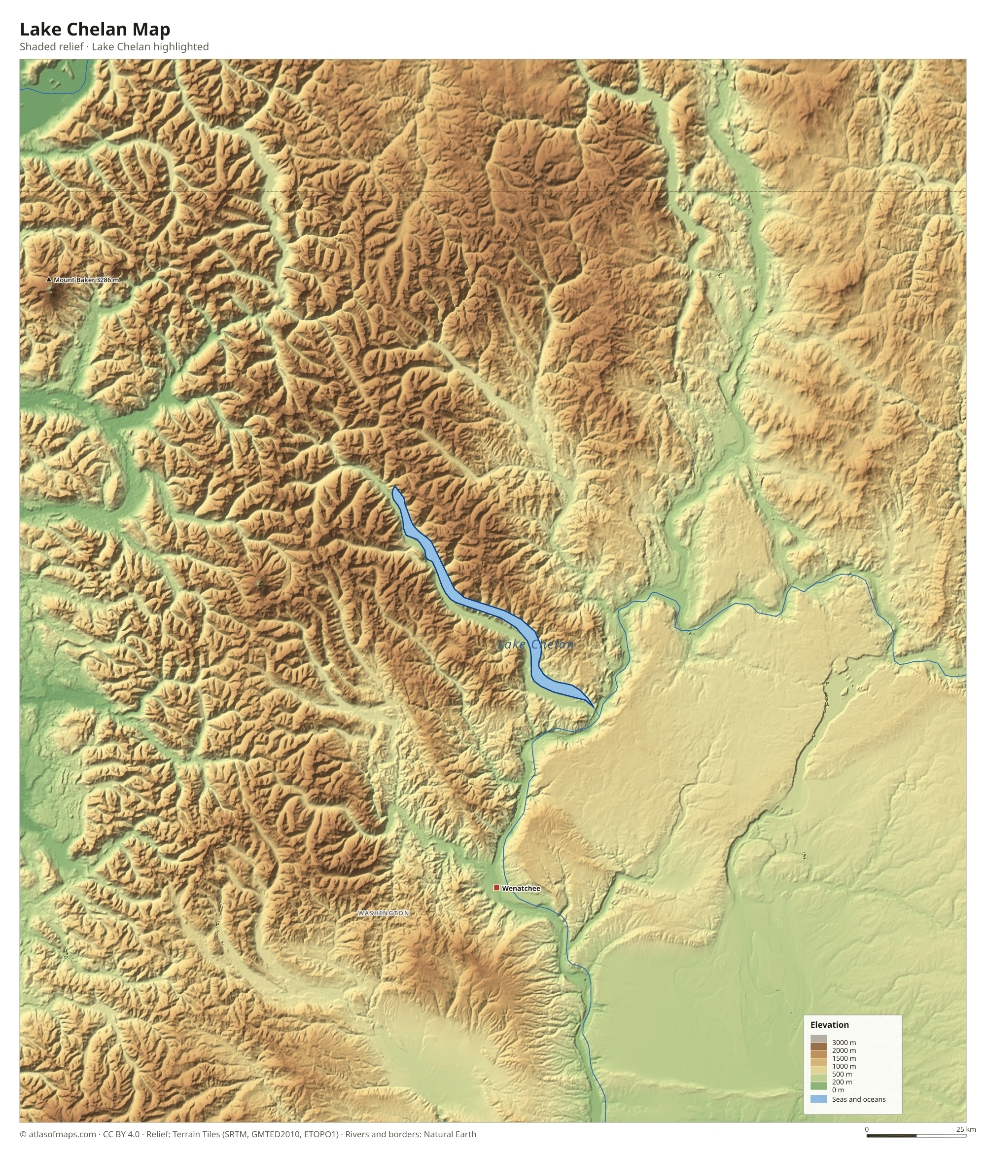 Lake Chelan Map