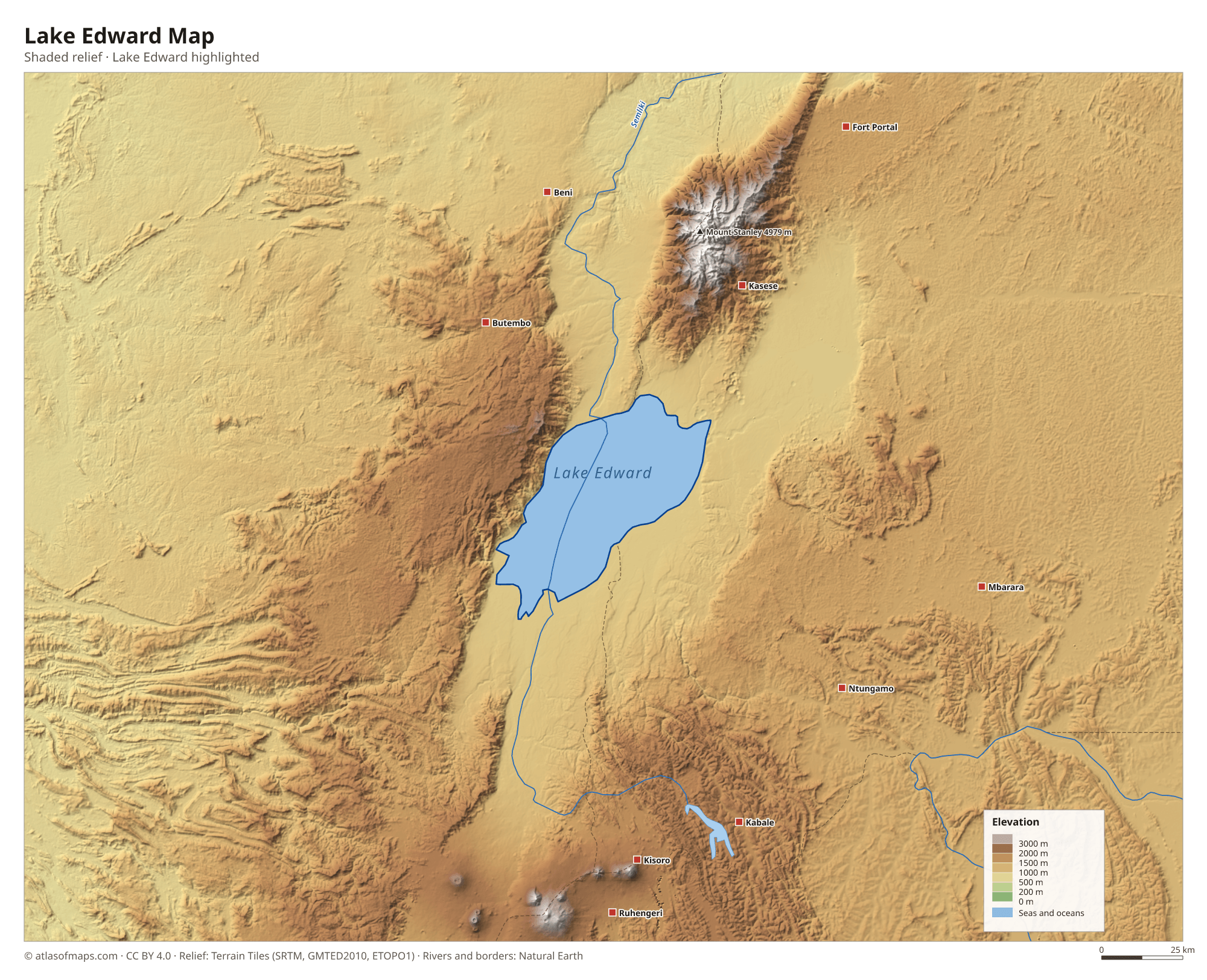 Lake Edward Map