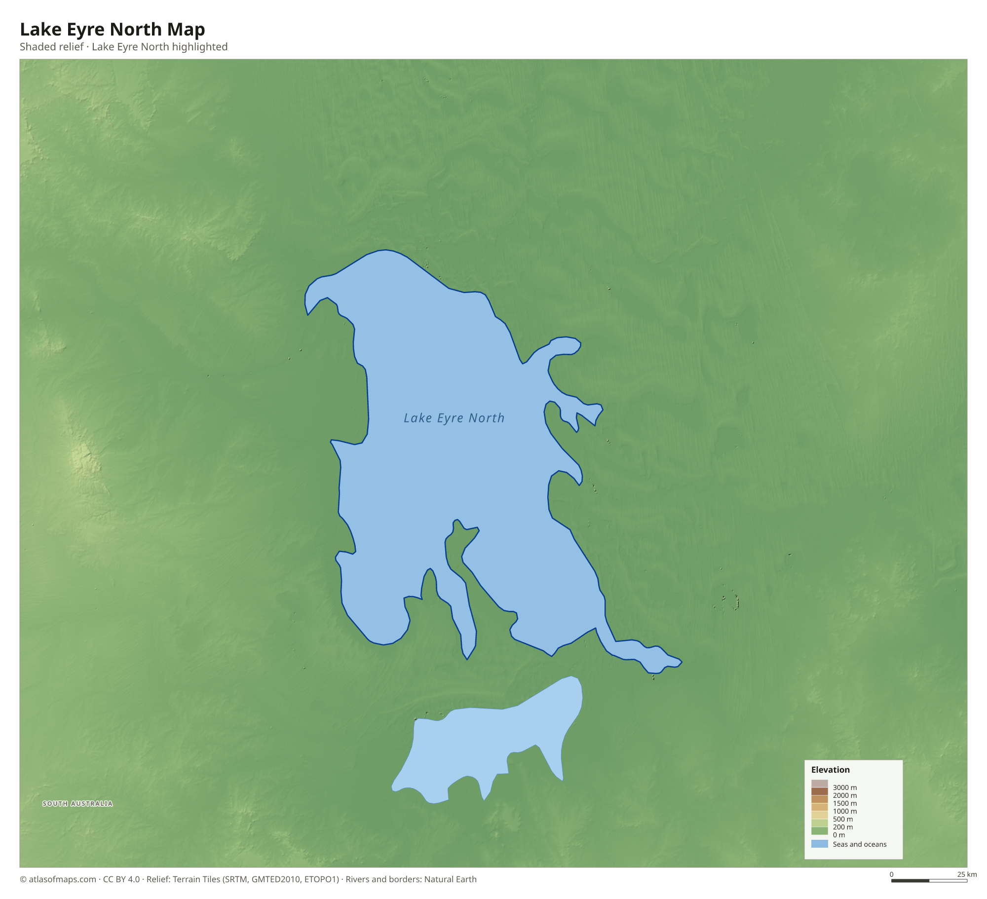 Lake Eyre North Map