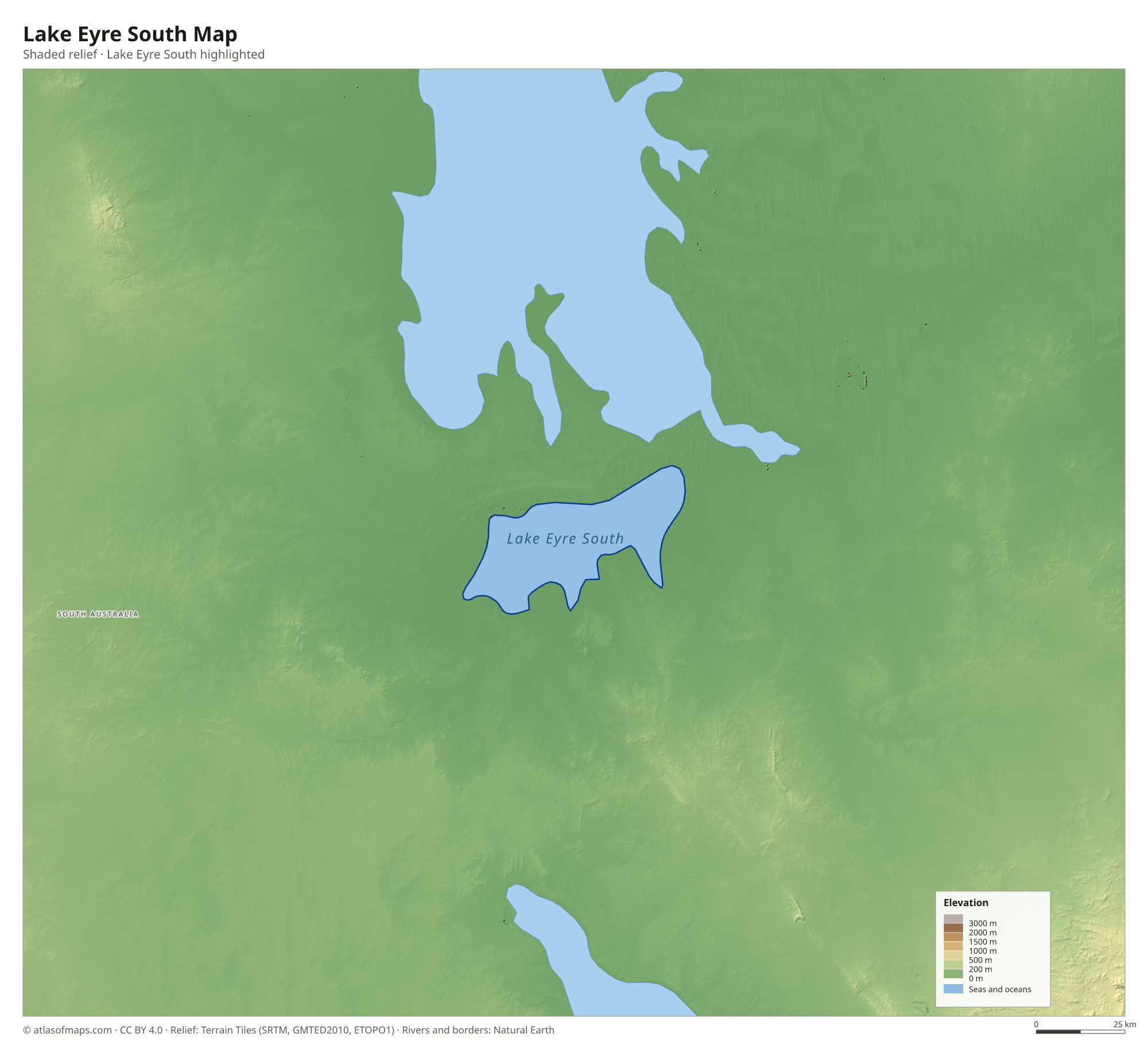 Lake Eyre South Map