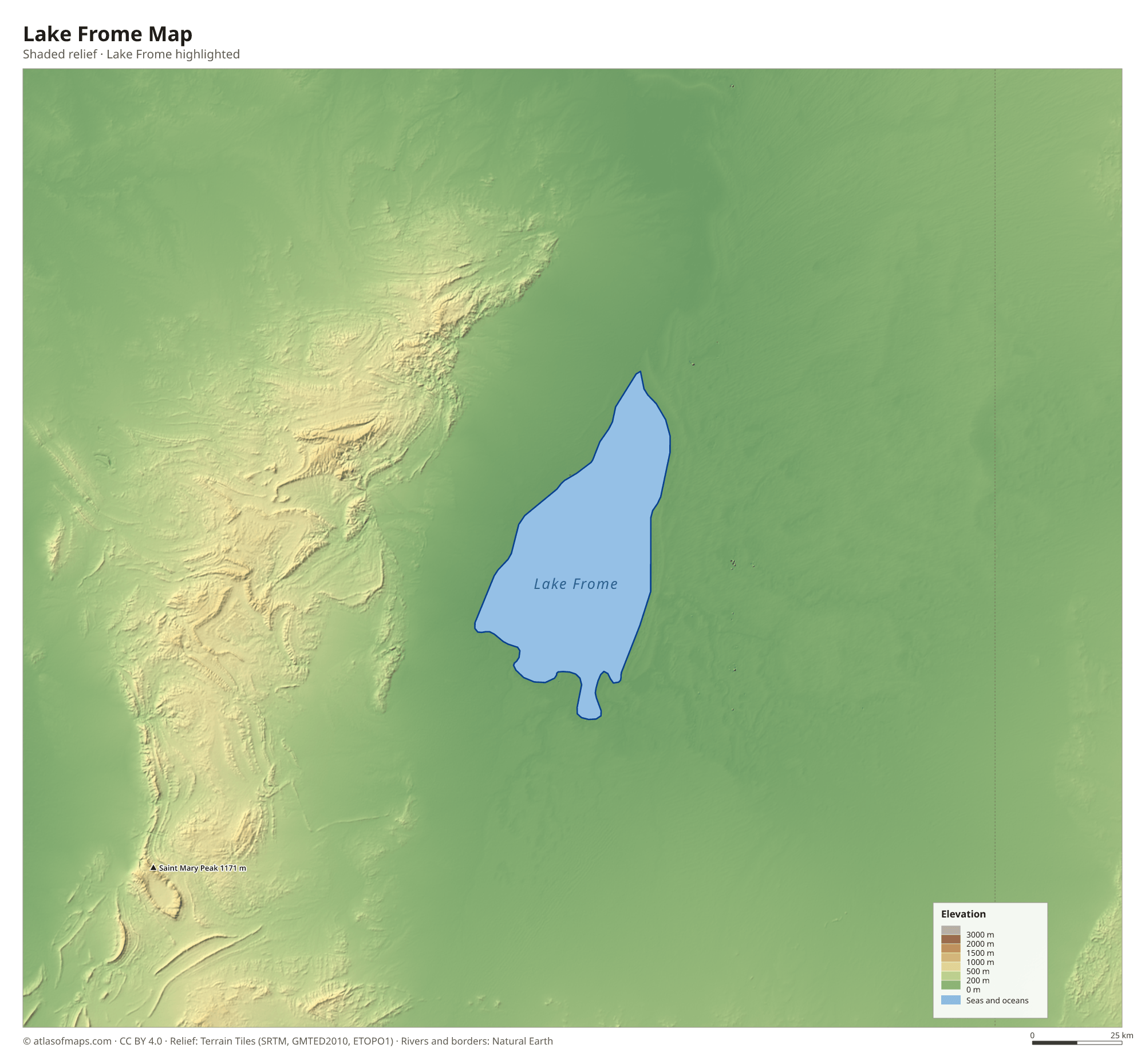 Lake Frome Map