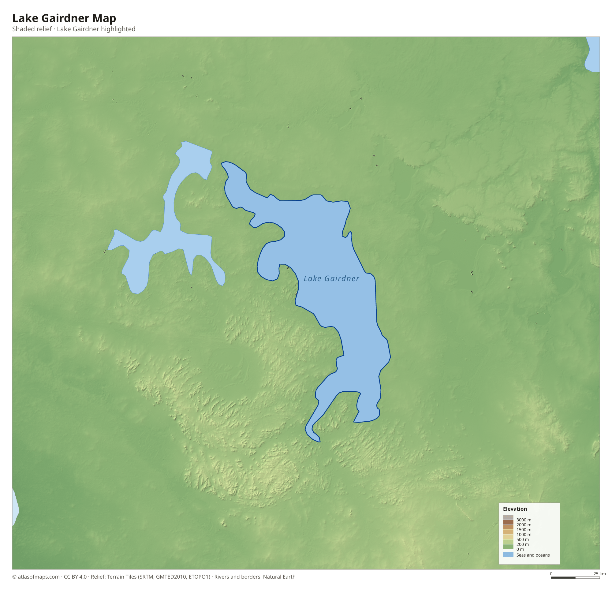 Lake Gairdner Map