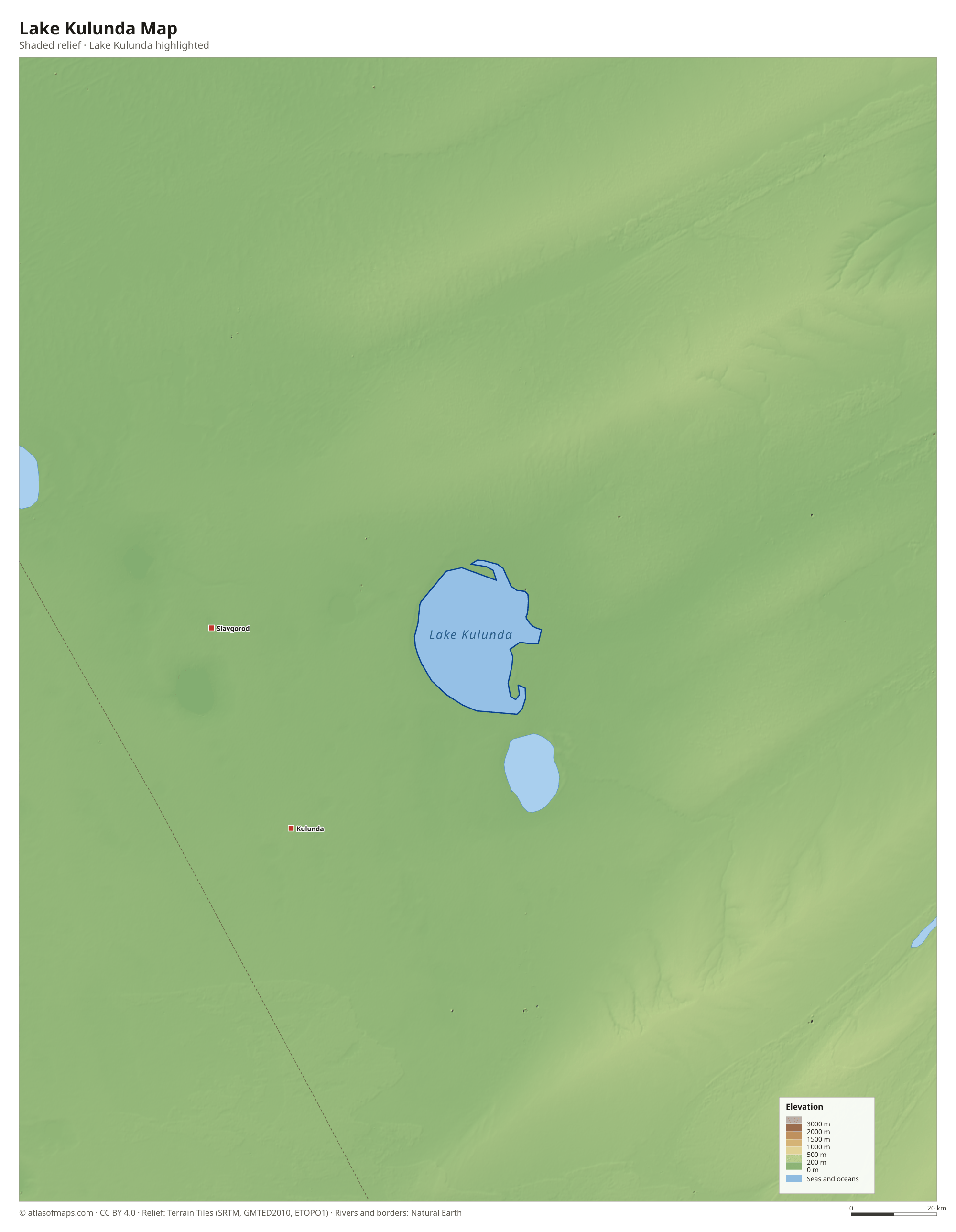 Lake Kulunda Map