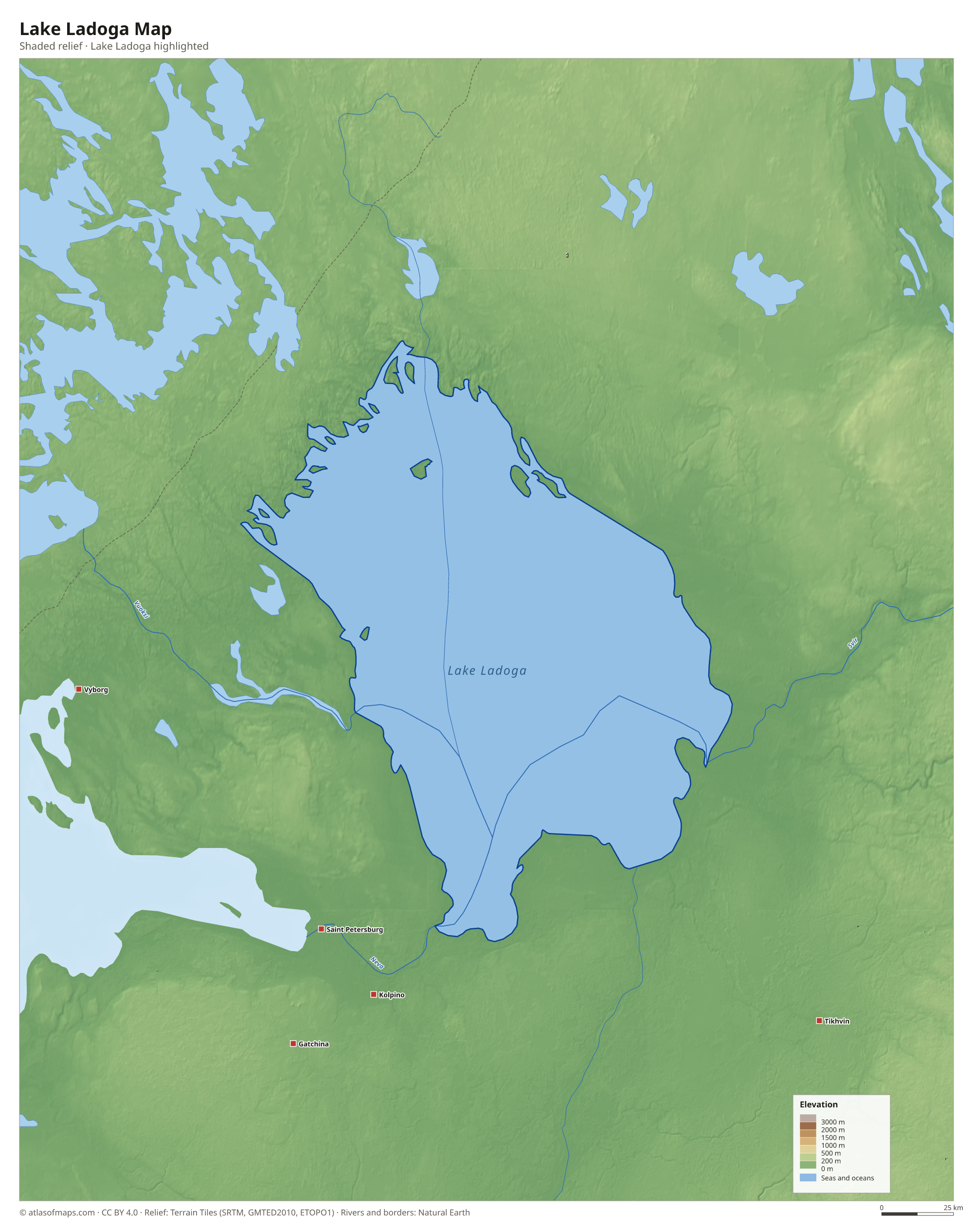 Lake Ladoga Map
