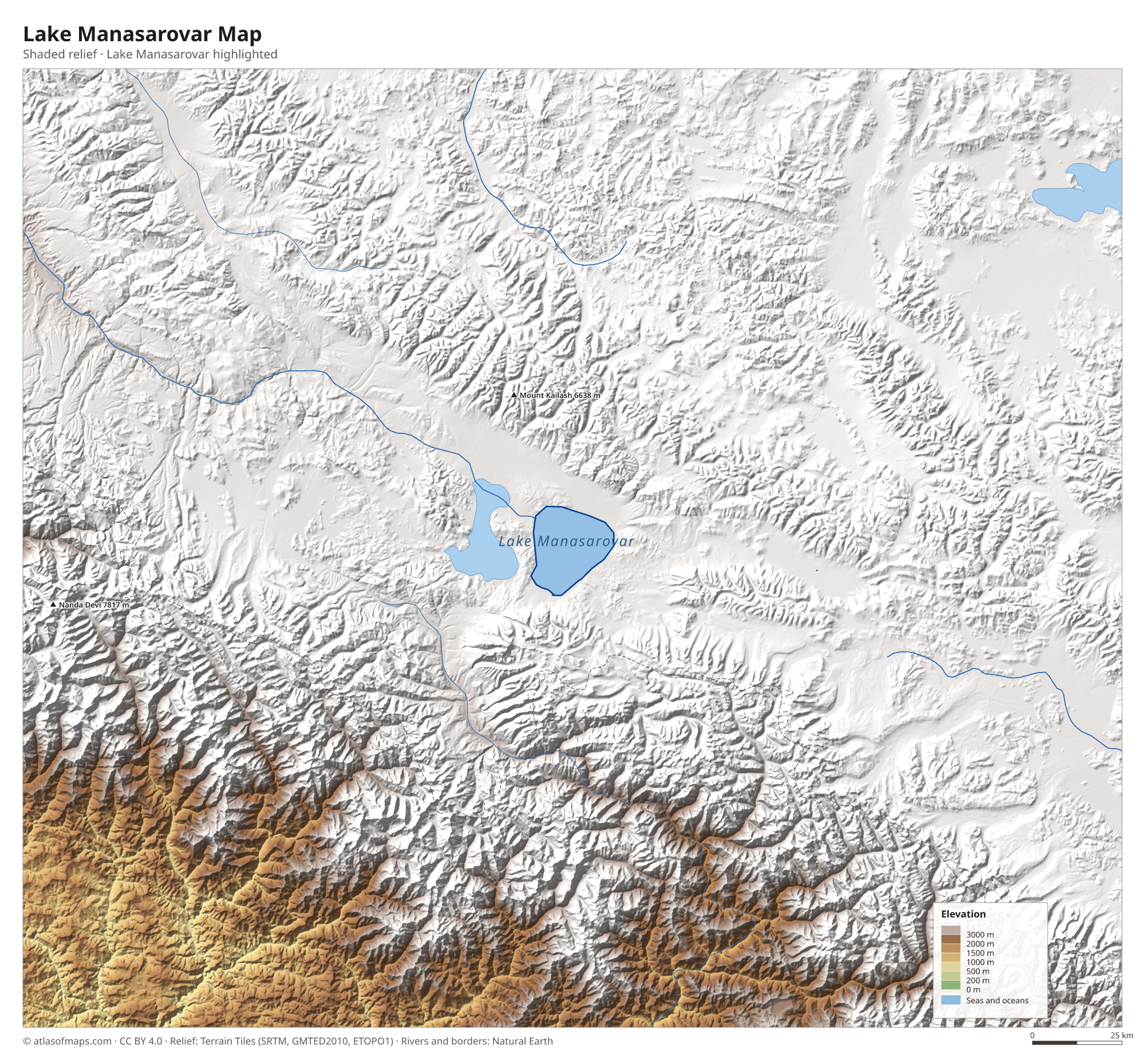 Lake Manasarovar Map
