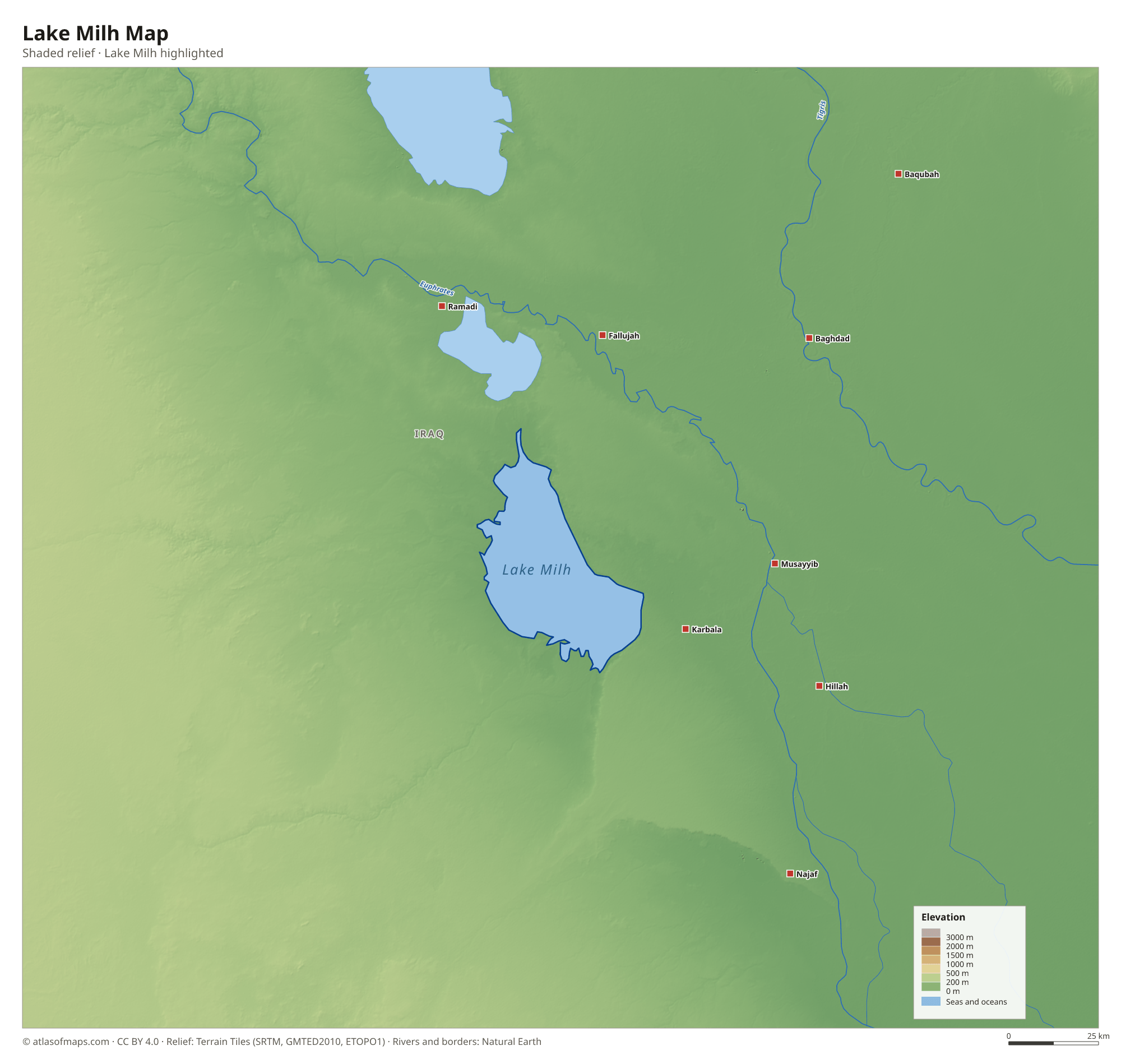 Lake Milh Map