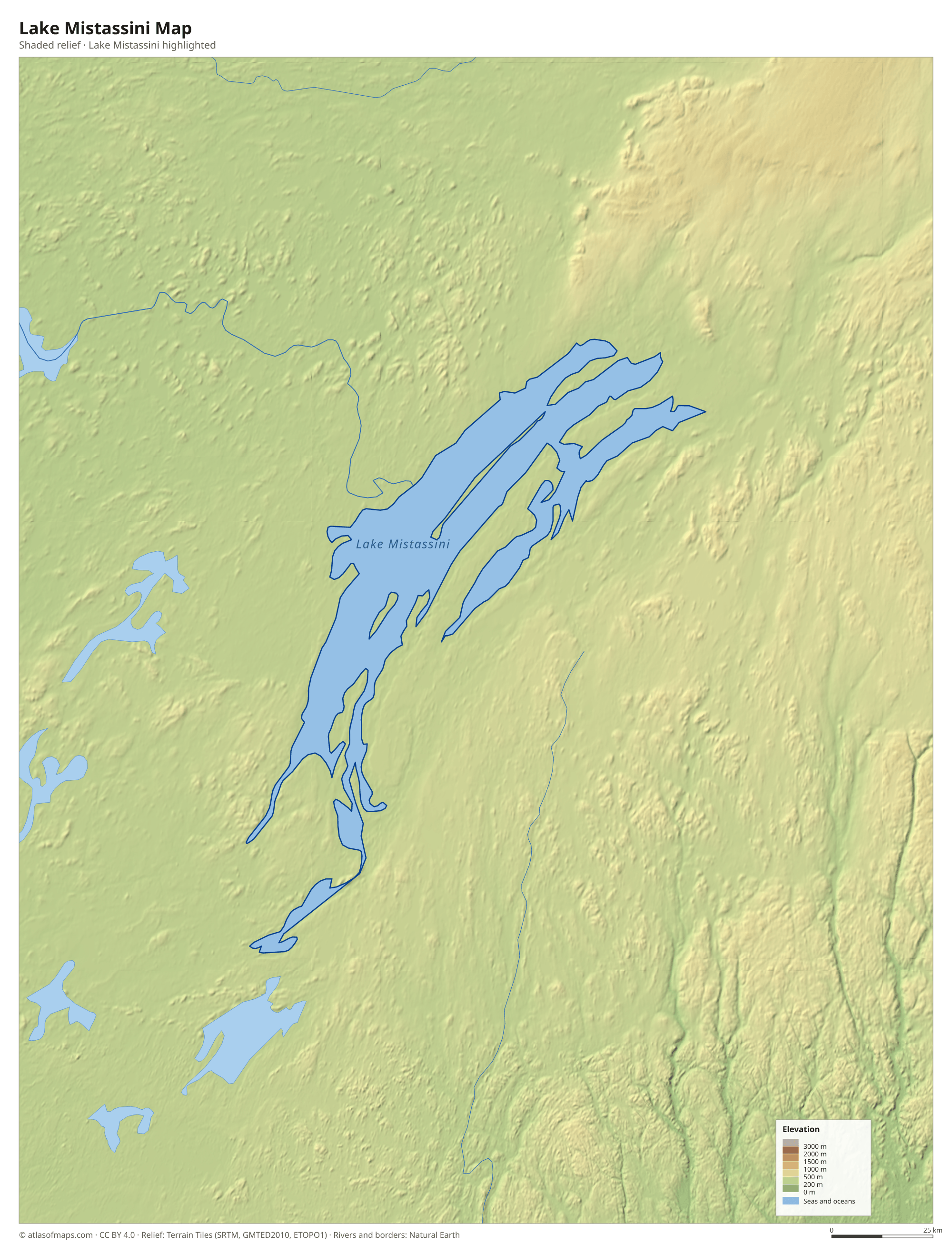 Lake Mistassini Map